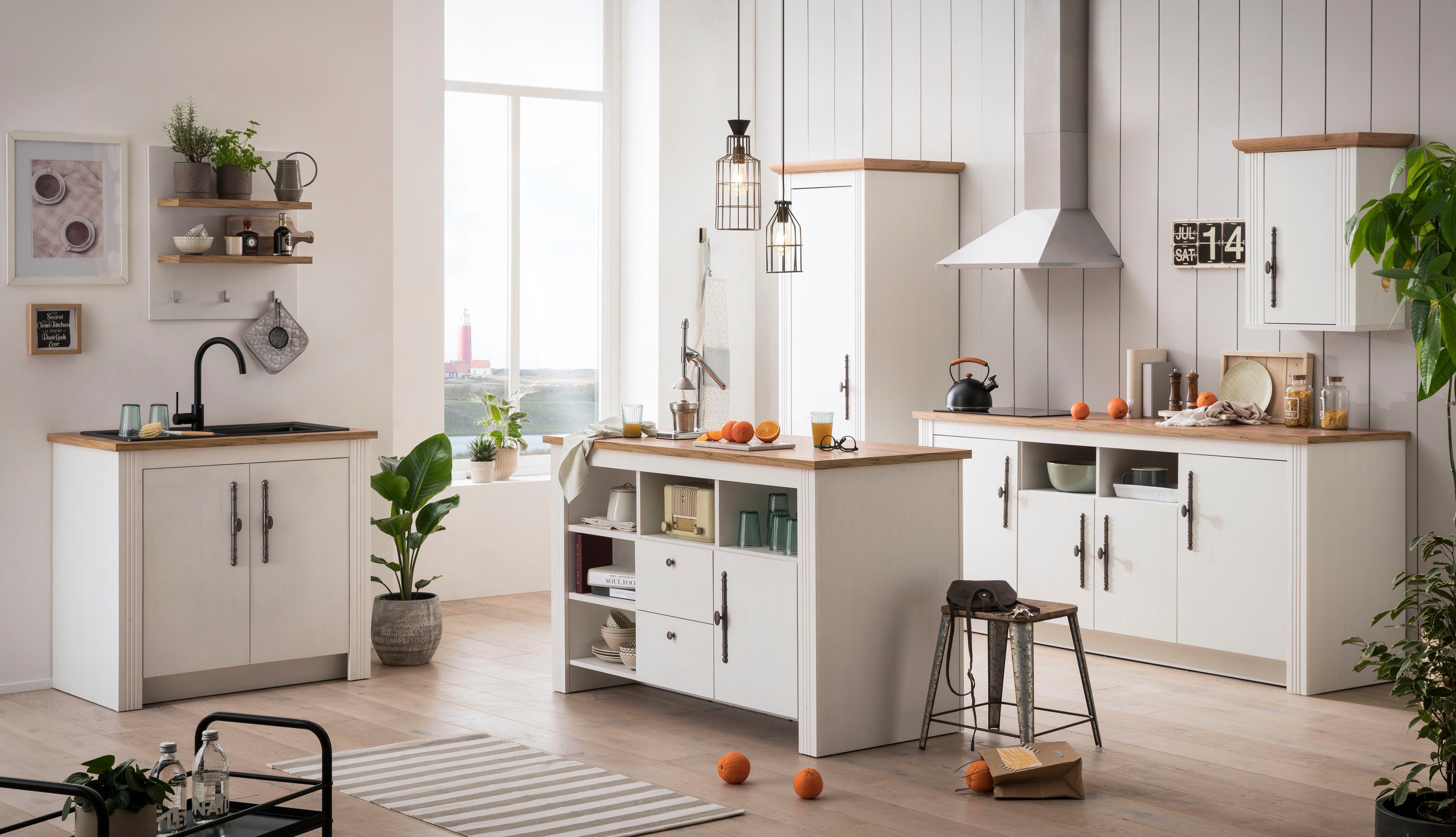 Kochstation Onderkast KS-Westminster in romantische landelijke stijl, breedte 100 cm, exclusief by otto