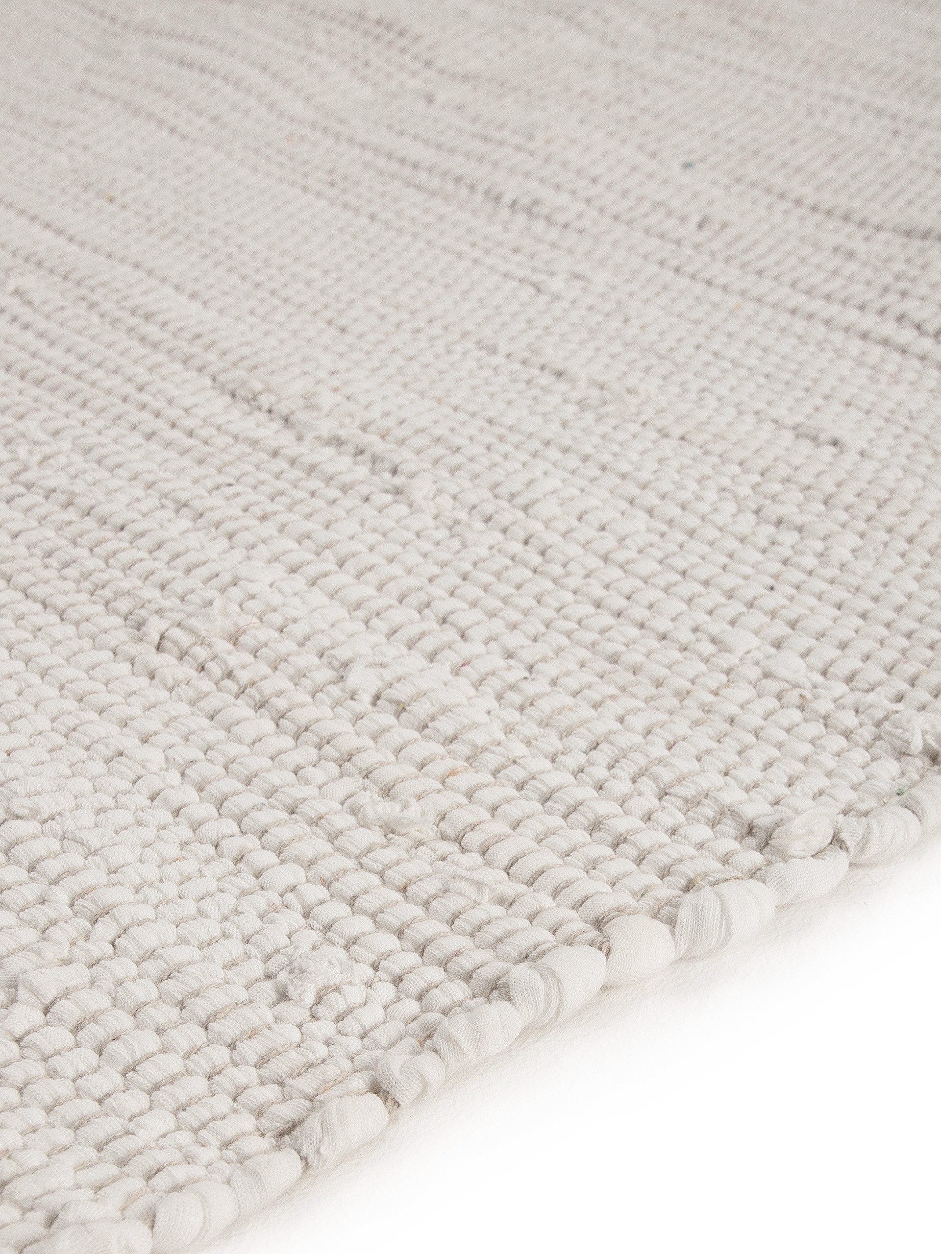 carpetfine Vloerkleed Kelim Chindi uni Tweezijdig te gebruiken kleed, puur katoen, met de hand geweven, unikleuren, met franje