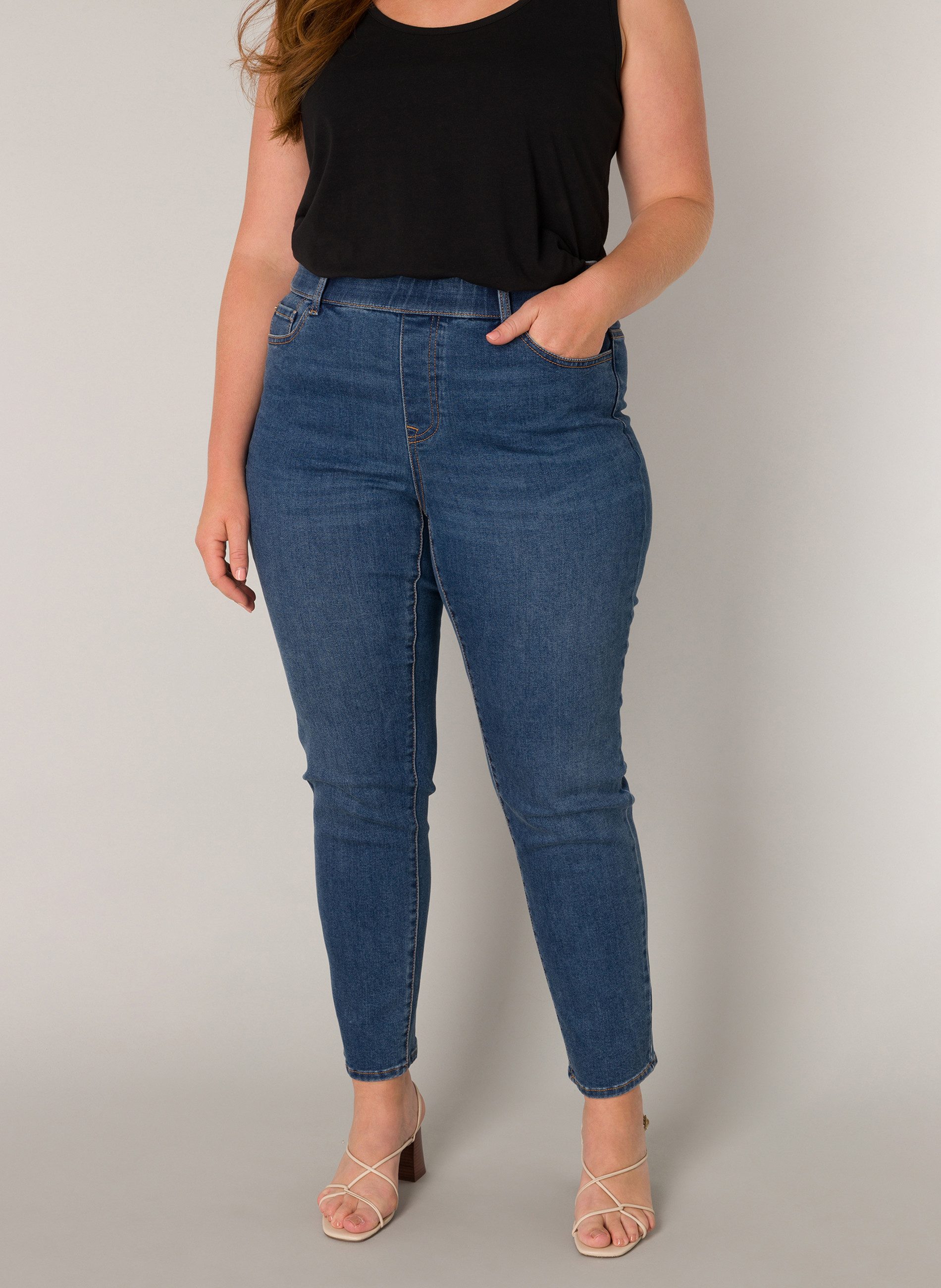 Base Level Curvy Jeggings in grote maten