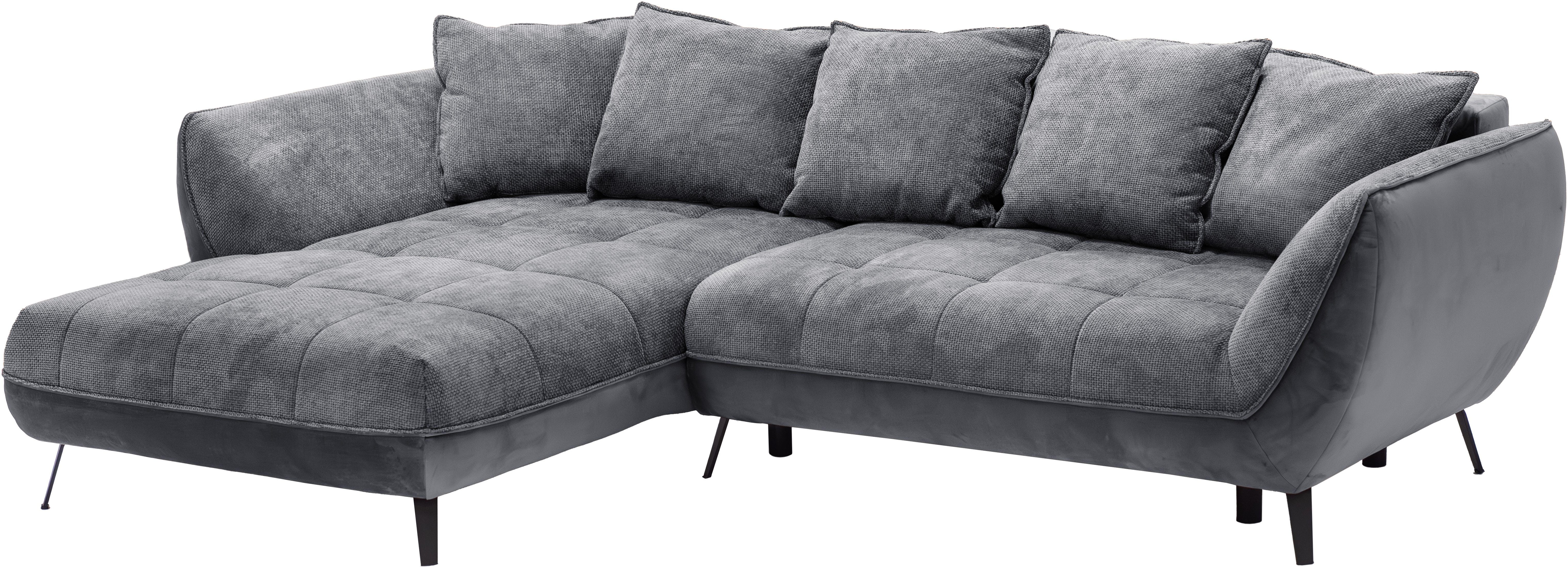 exxpo - sofa fashion Hoekbank Midway met eenvoudige Easy-Lift bedfunctie, comfortabel en modern