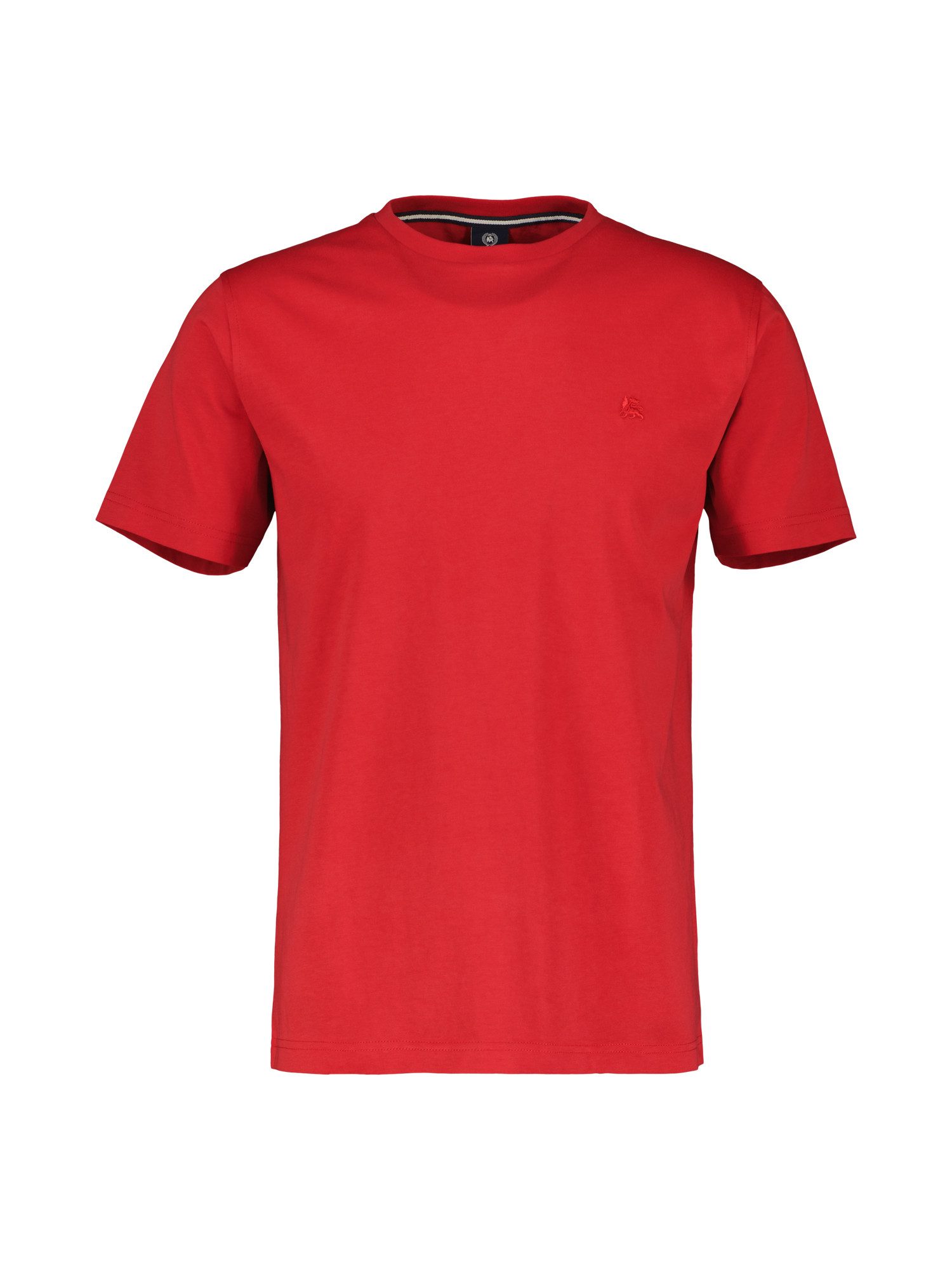 Lerros T-shirt LERROS basic T-shirt met logostiksel, effen