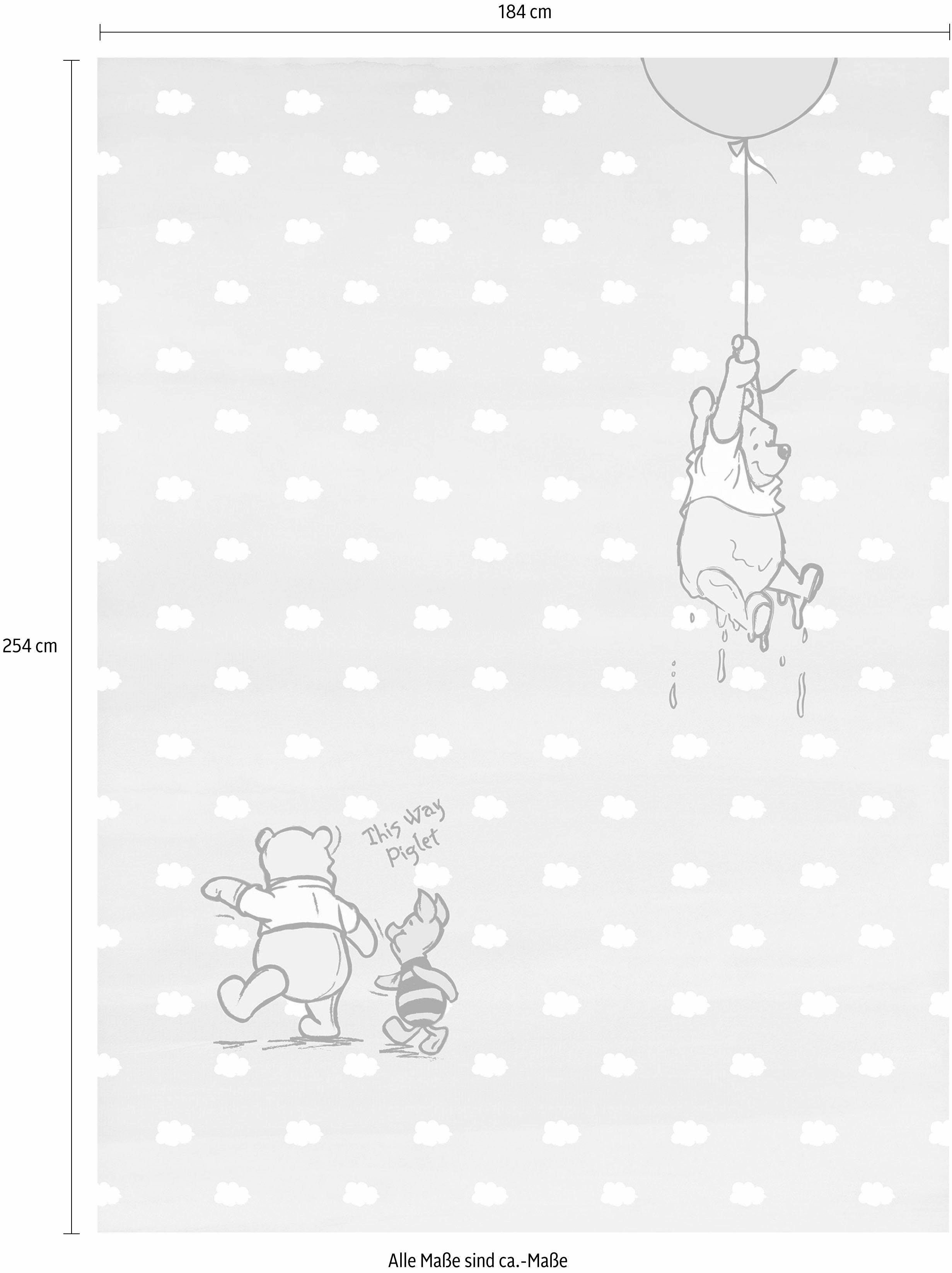 Komar Fotobehang Winnie the Pooh Piglet - Afmeting 184 x 254 cm (set)