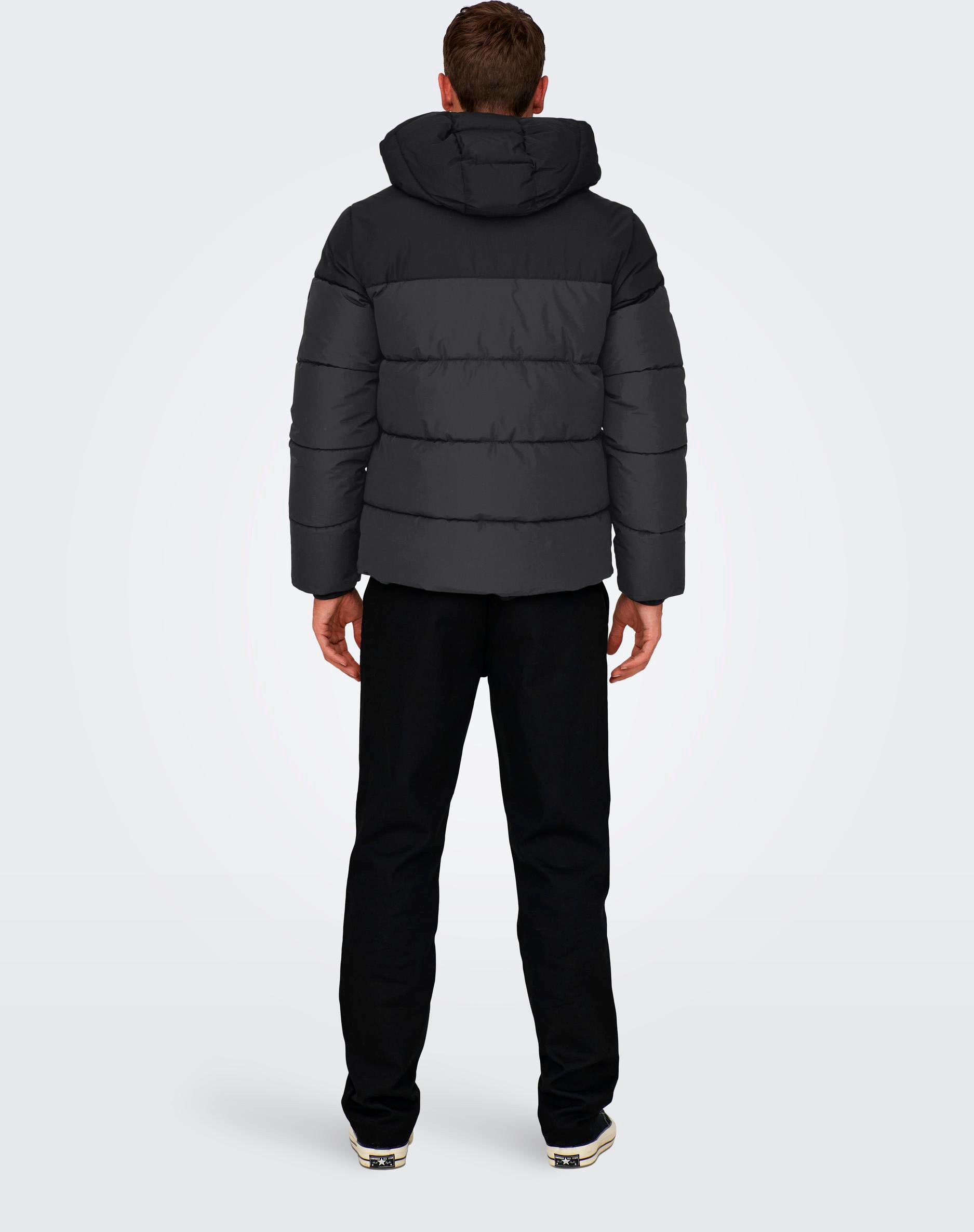 ONLY & SONS Gewatteerde jas ONSMARLON LIFE HOOD PUFFER JACKET OTW VD