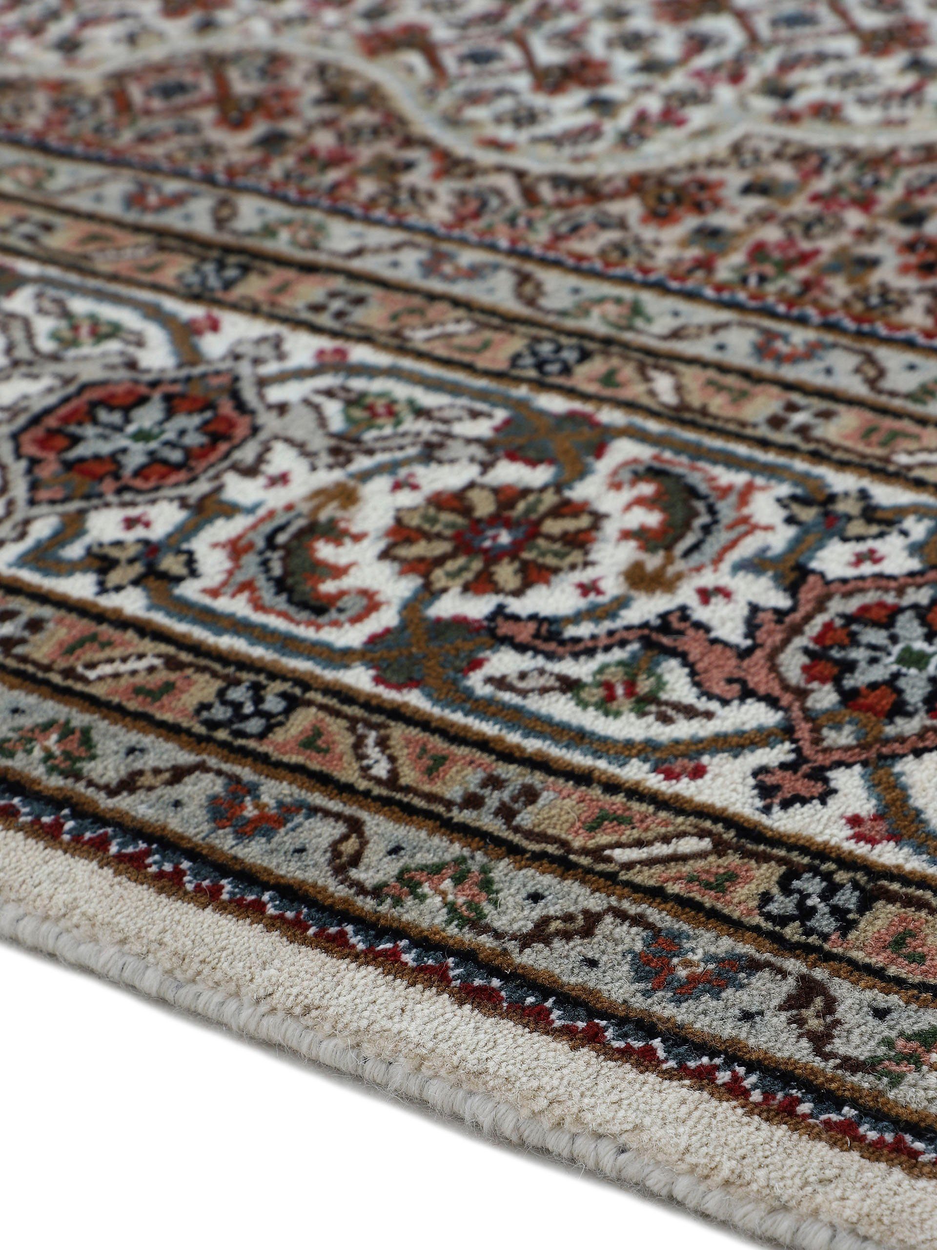 Woven Arts Loper Oosters tapijt Tabriz Mahi met de hand geknoopt, woonkamer, zuivere wol voor een warme omgevingsklimaat