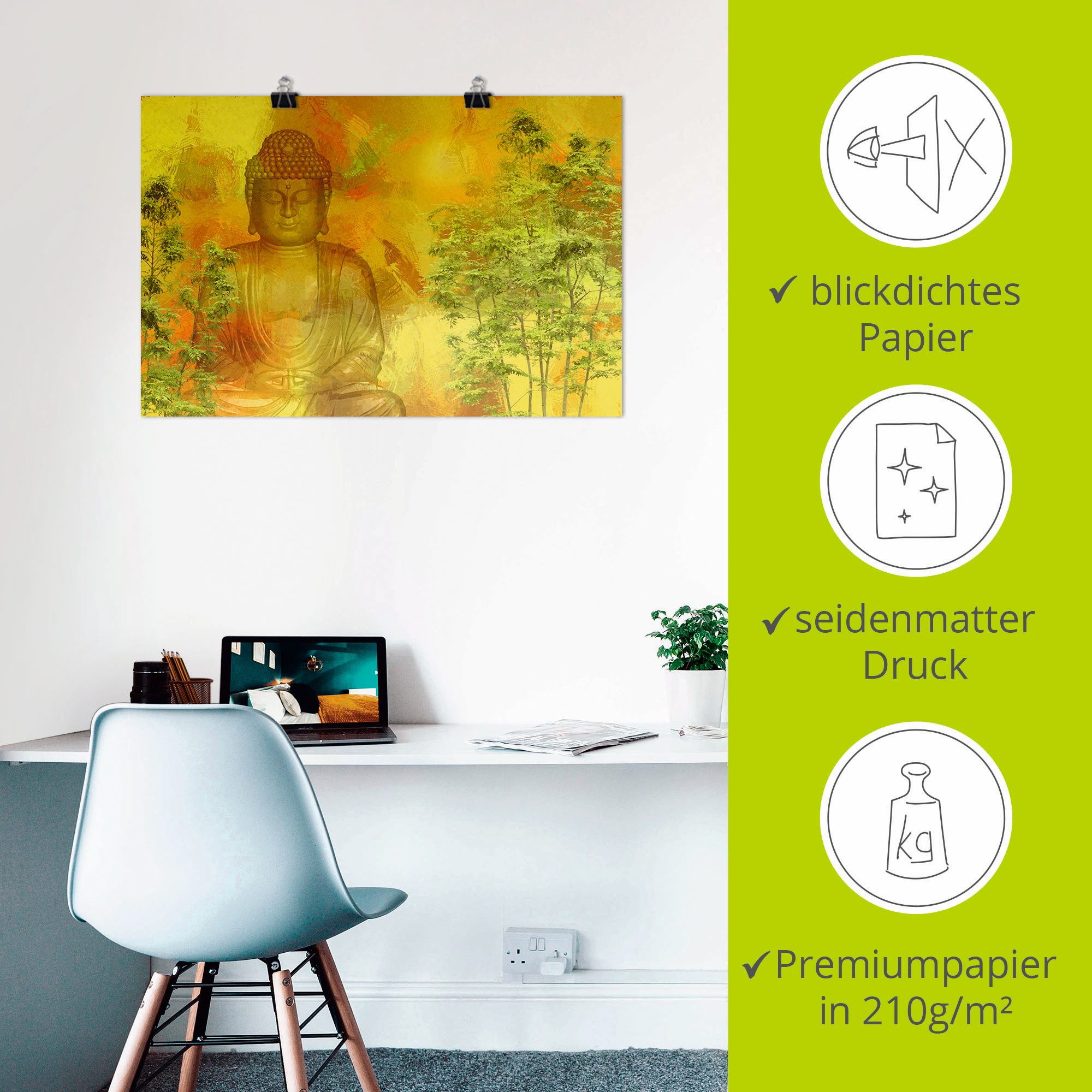 Artland Artprint Kracht verzamelen als artprint van aluminium, artprint voor buiten, artprint op linnen, poster in verschillende maten. maten