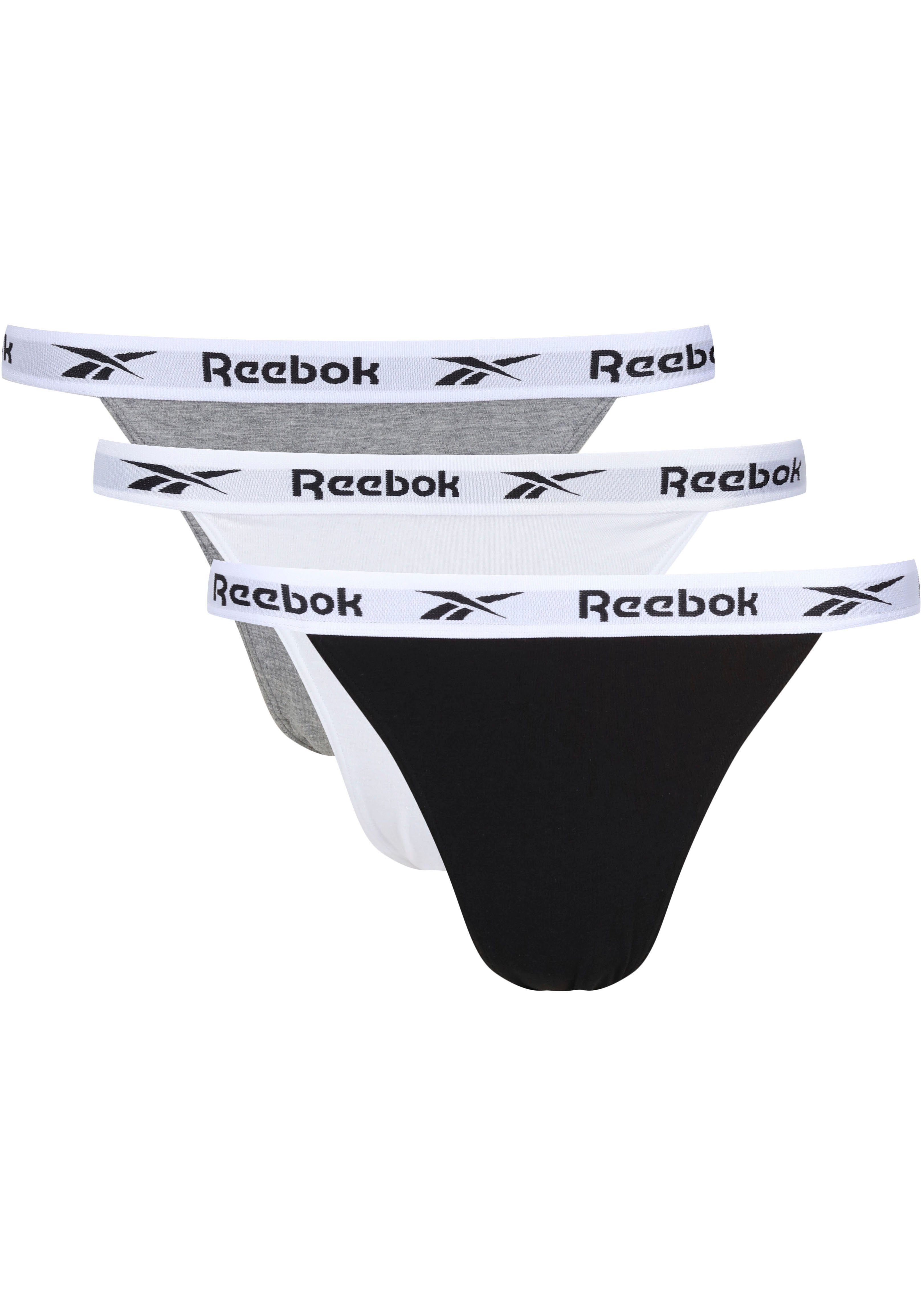 Reebok Tanga met logoband (set, 3 stuks)