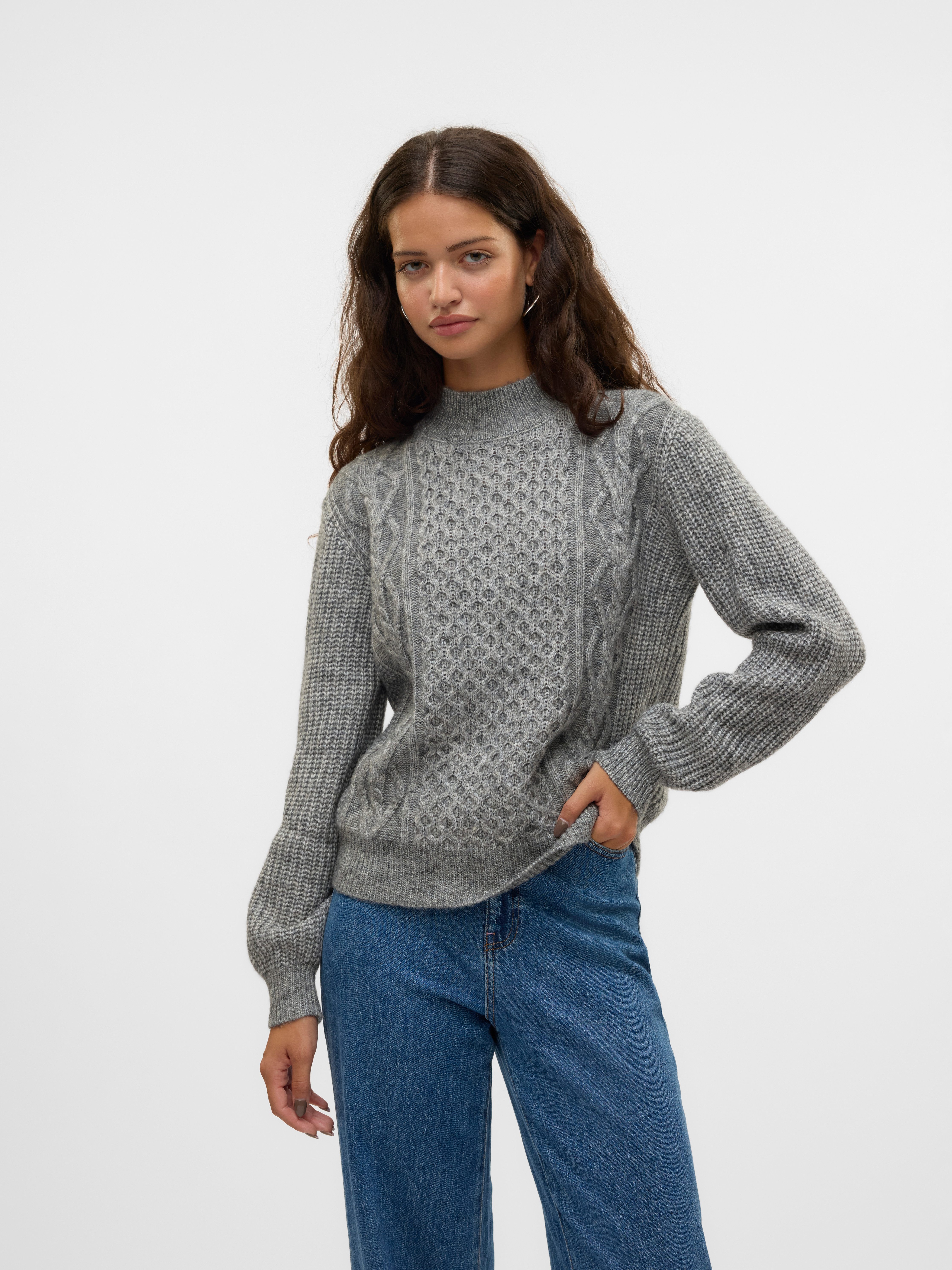 Vero Moda Trui met staande kraag VMUNIVERSE LS HIGHNECK PULLOVER GA BF