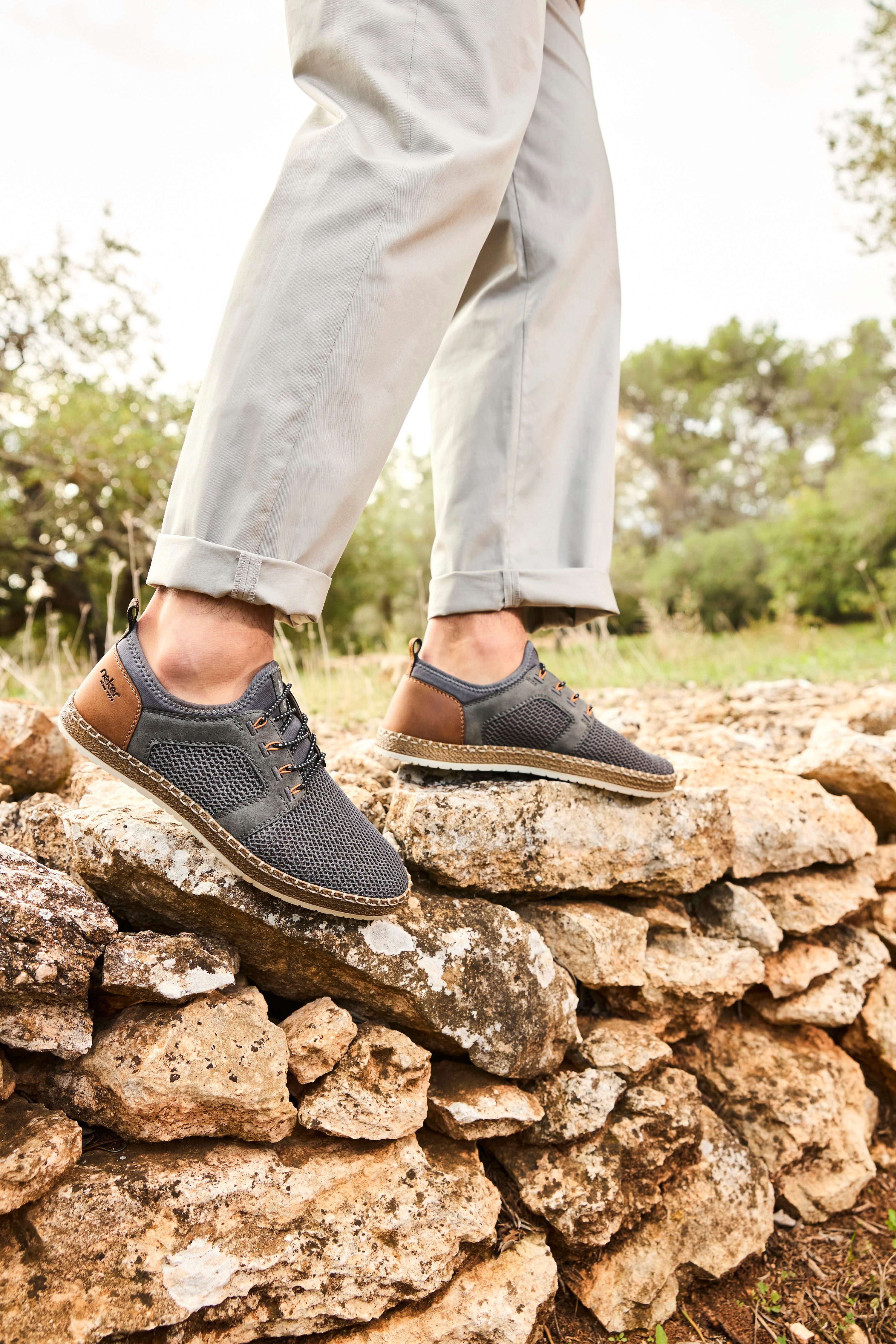 Rieker Slip-on sneakers , instapschoen, slippers, vrijetijdsschoen, elastische instap, elastiek
