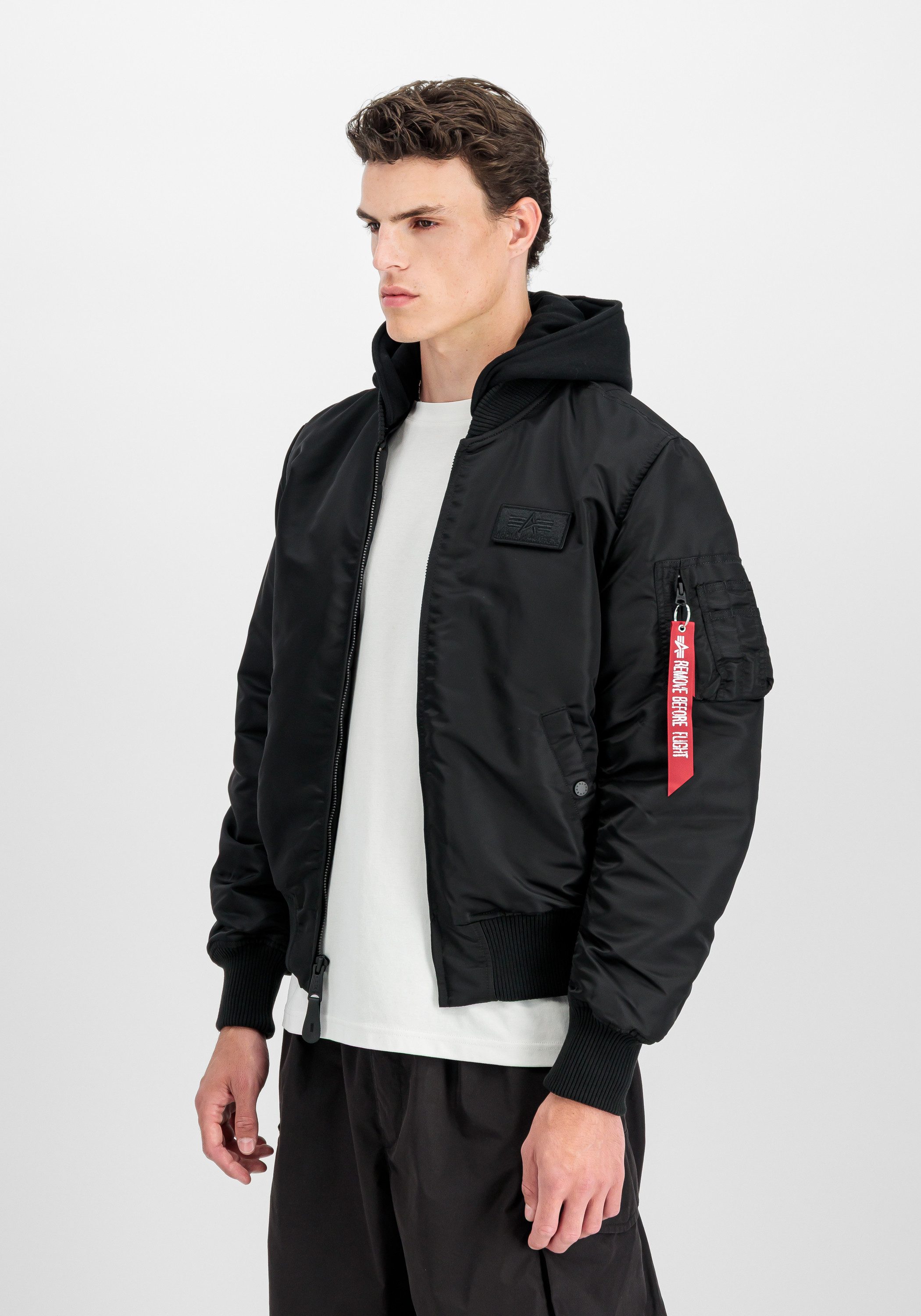 Alpha Industries Bomberjack Alpha Industries Men - Bomber Jackets MA-1 Zip Hood Back Print