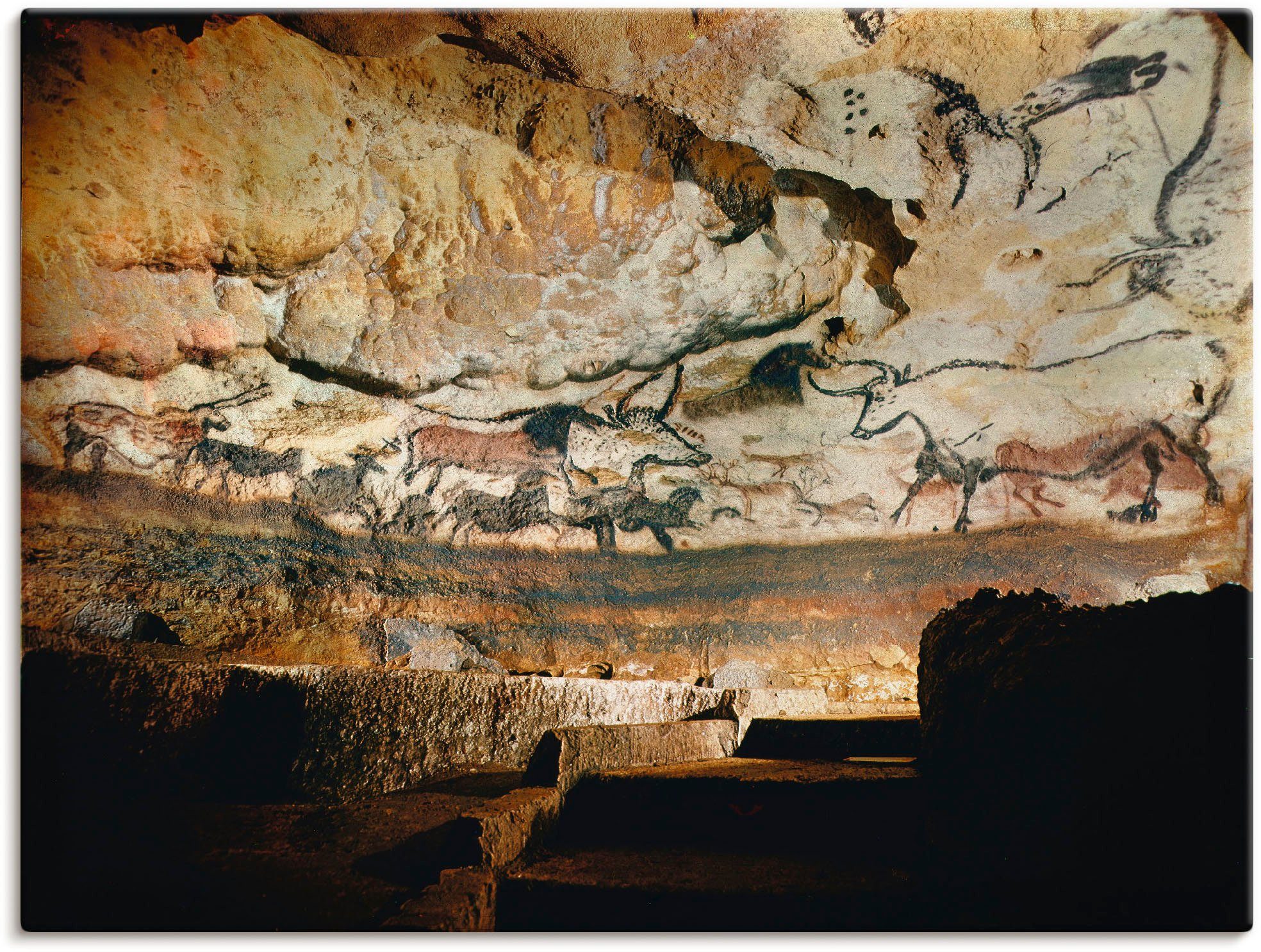 Artland Artprint Grot van Lascaux Dordogne in vele afmetingen & productsoorten -artprint op linnen, poster, muursticker / wandfolie ook geschikt voor de badkamer (1 stuk)