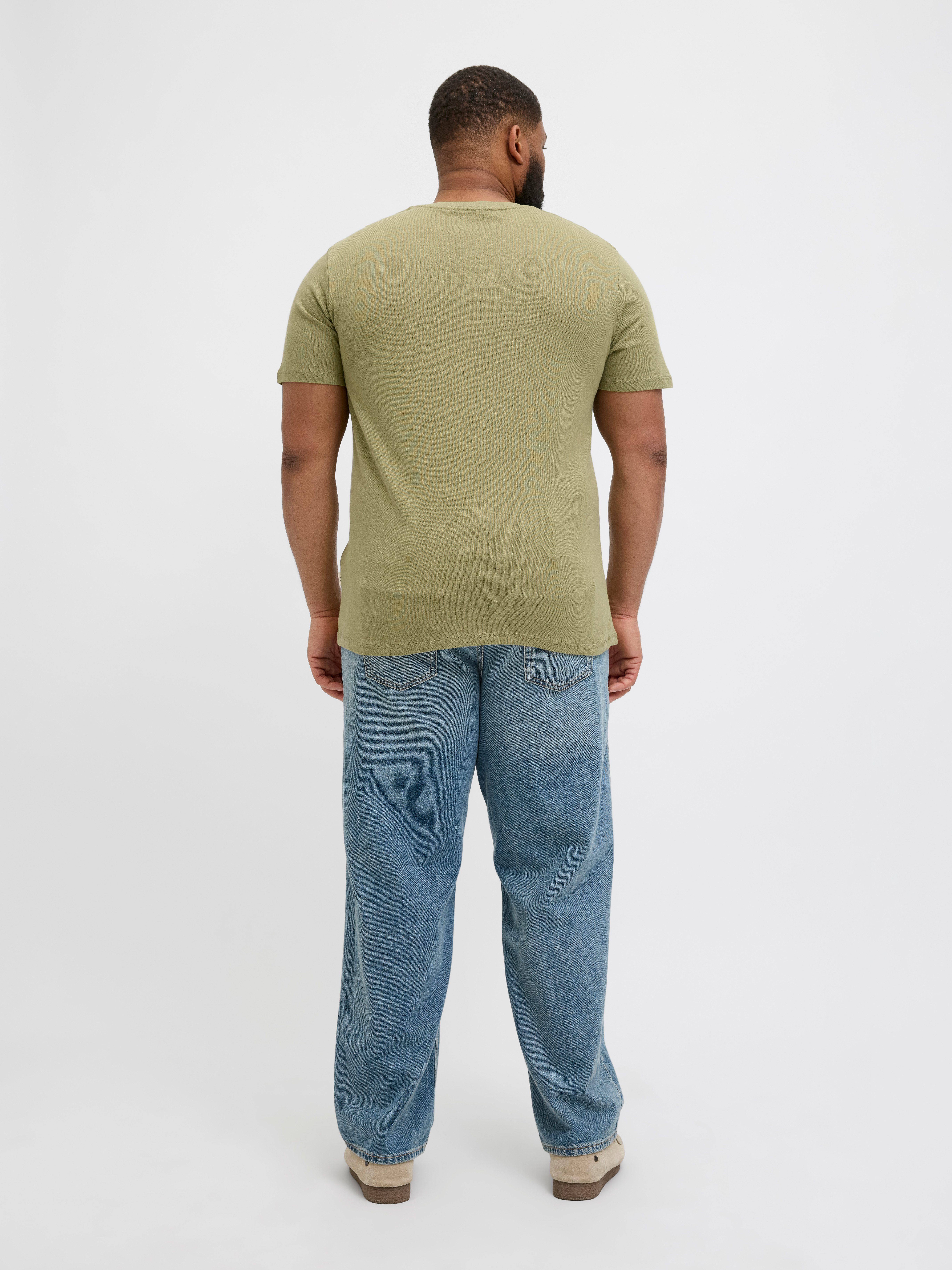 Jack & Jones PlusSize Shirt met print JORALMERIA BOLD BRANDING TEE SS CN PLS