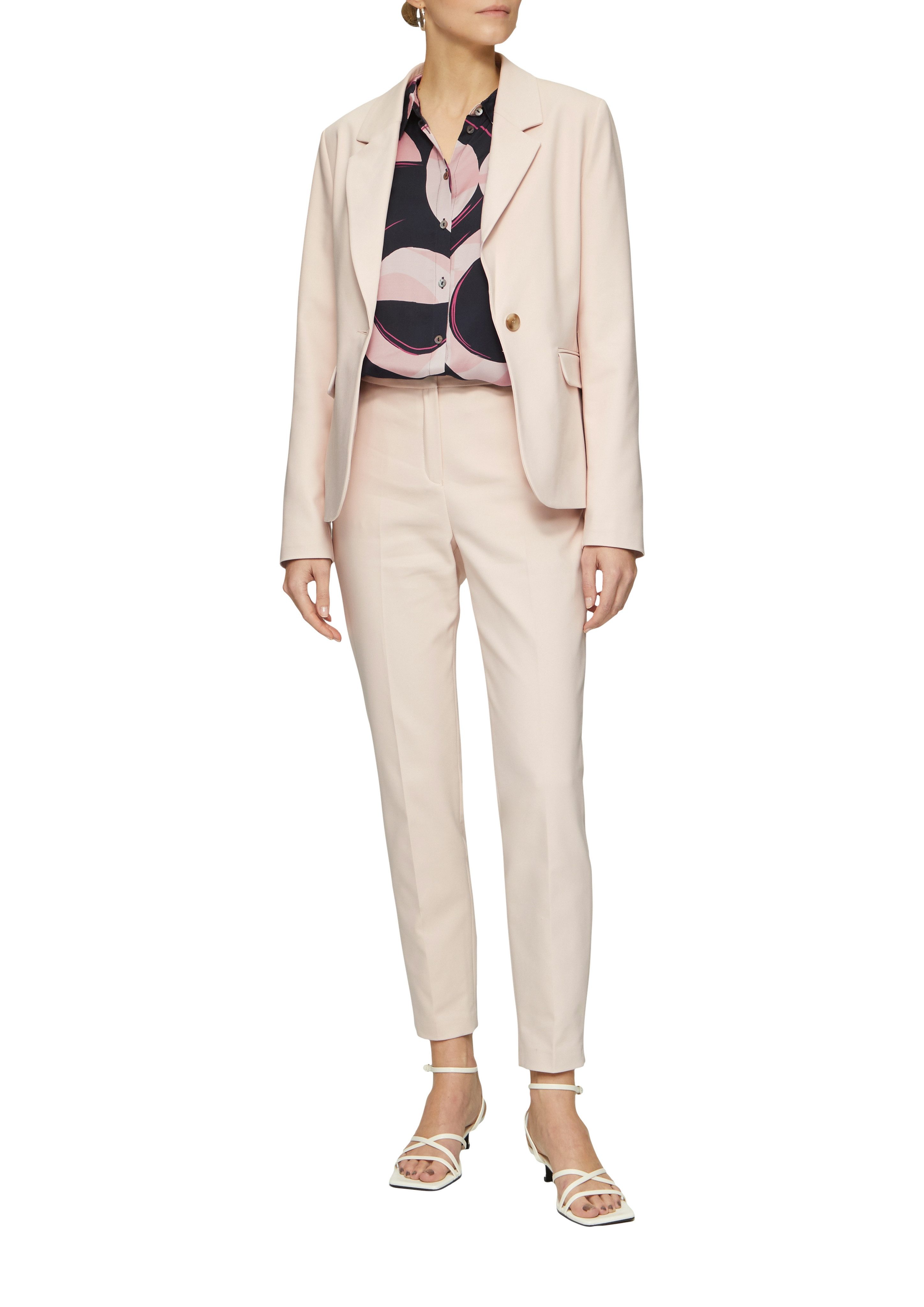 s.Oliver BLACK LABEL Blouse met lange mouwen met grafisch patroon