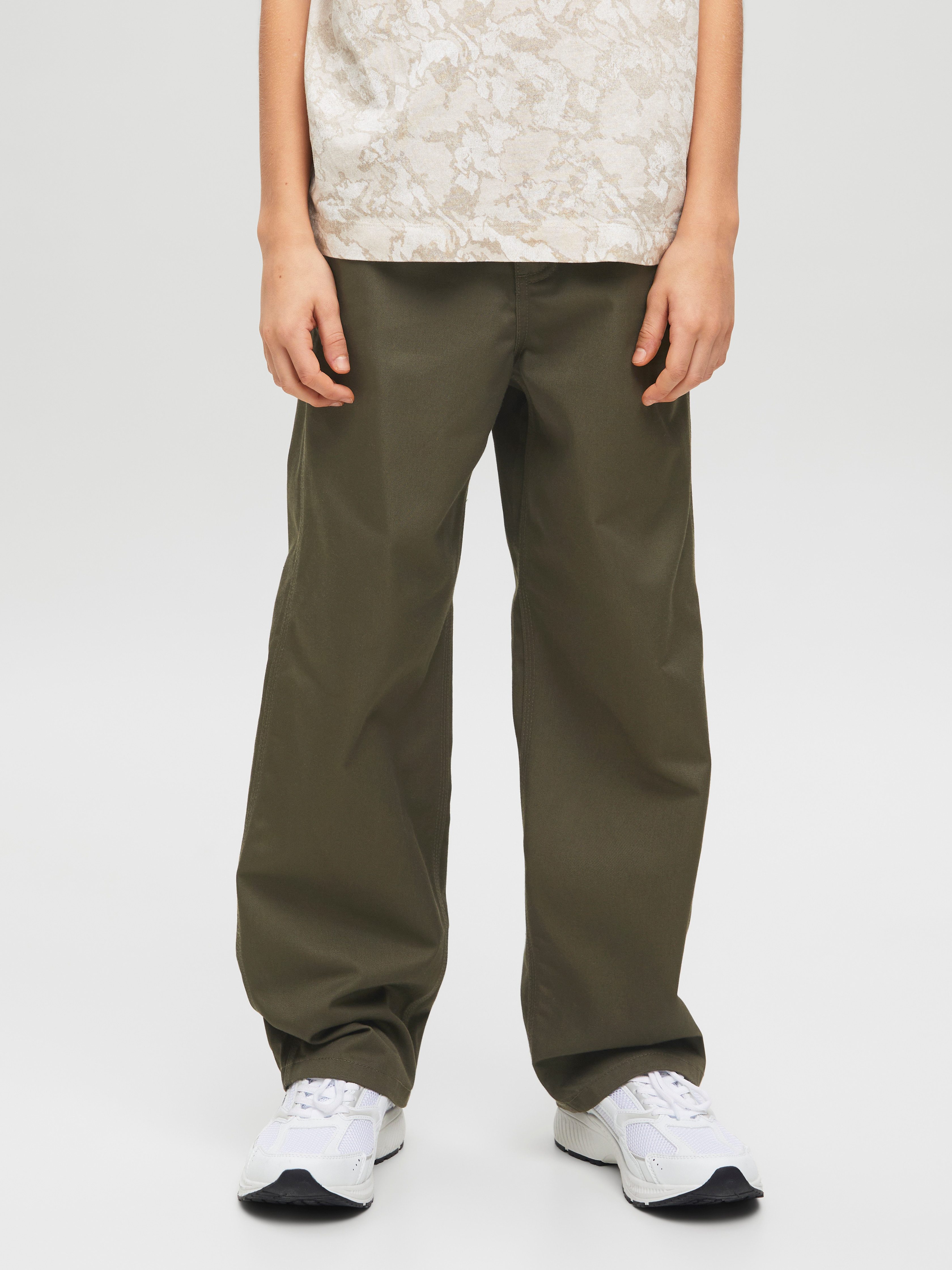 Jack & Jones Junior Cargoshort JPSTALEX CLEAN JJWORKER PANTS NOOS JNR jongens cargobroeken maat 170 groen
