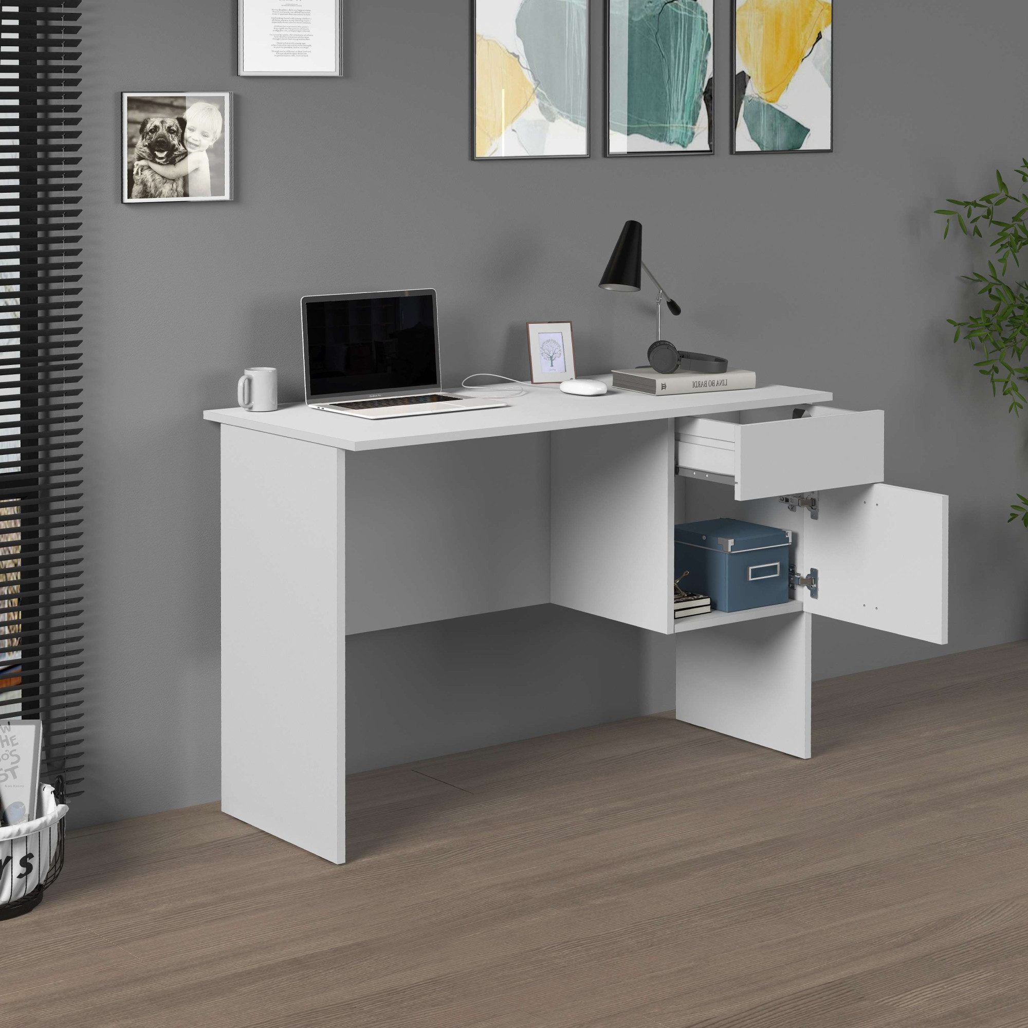 INOSIGN Bureau Essential, Bureau, kleine computertisch, bureautafel voor kantoor (1 stuk)
