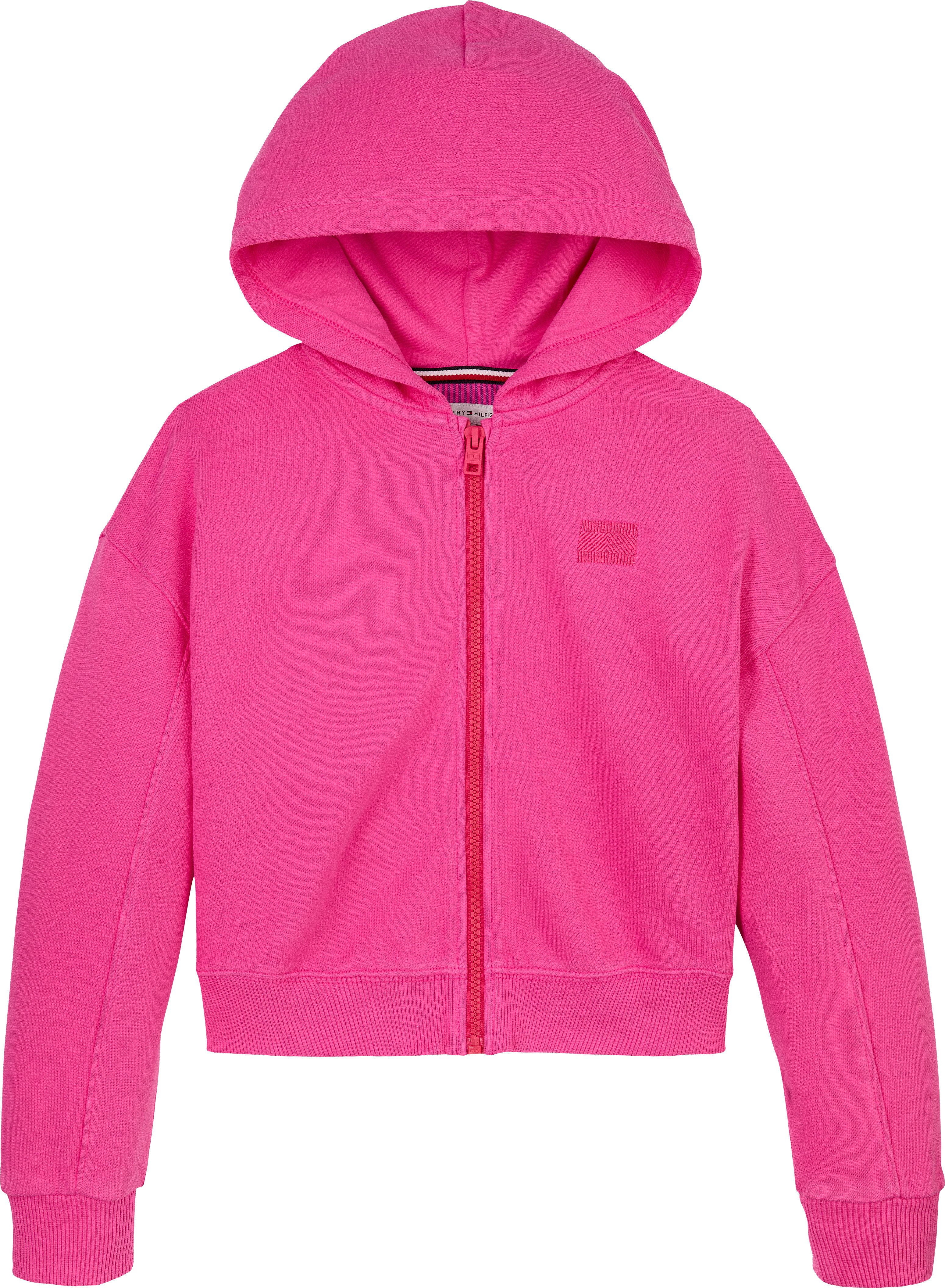 Tommy Hilfiger Capuchonsweatvest TOMMY TONAL FLAG HOODIE voor kinderen tot 16 jaar, met borstprint