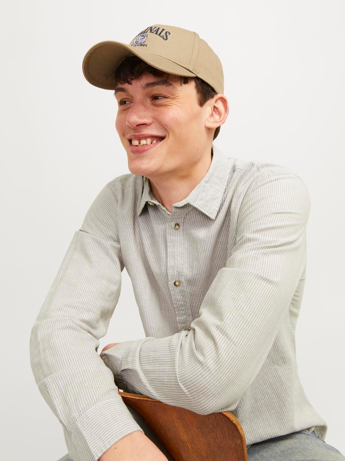Jack & Jones Overhemd met lange mouwen JJESUMMER LINEN BLEND SHIRT LS SN