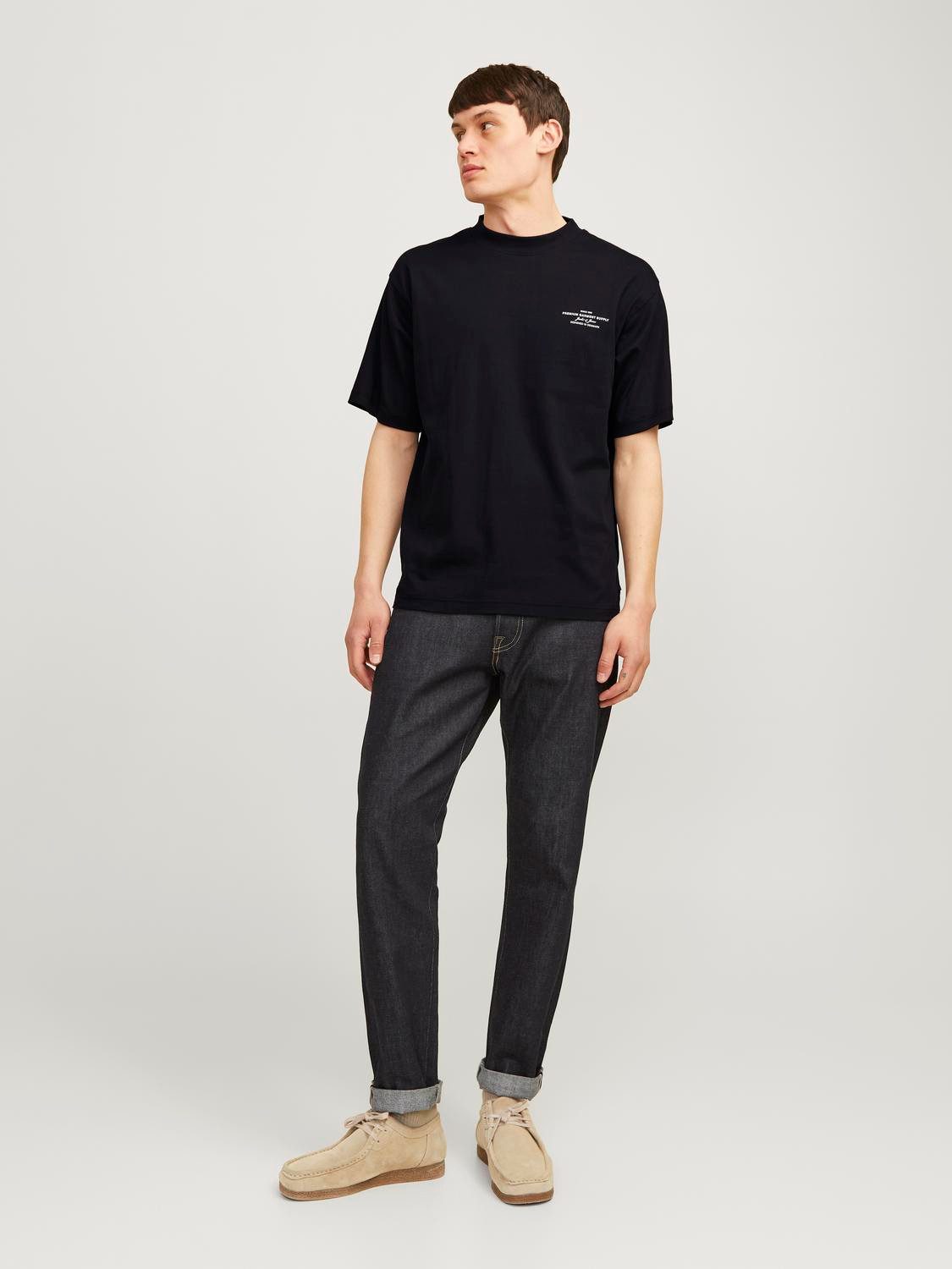 Jack & Jones Shirt met ronde hals JPRBLACHAD BRANDING SS CREW NECK TEE SN