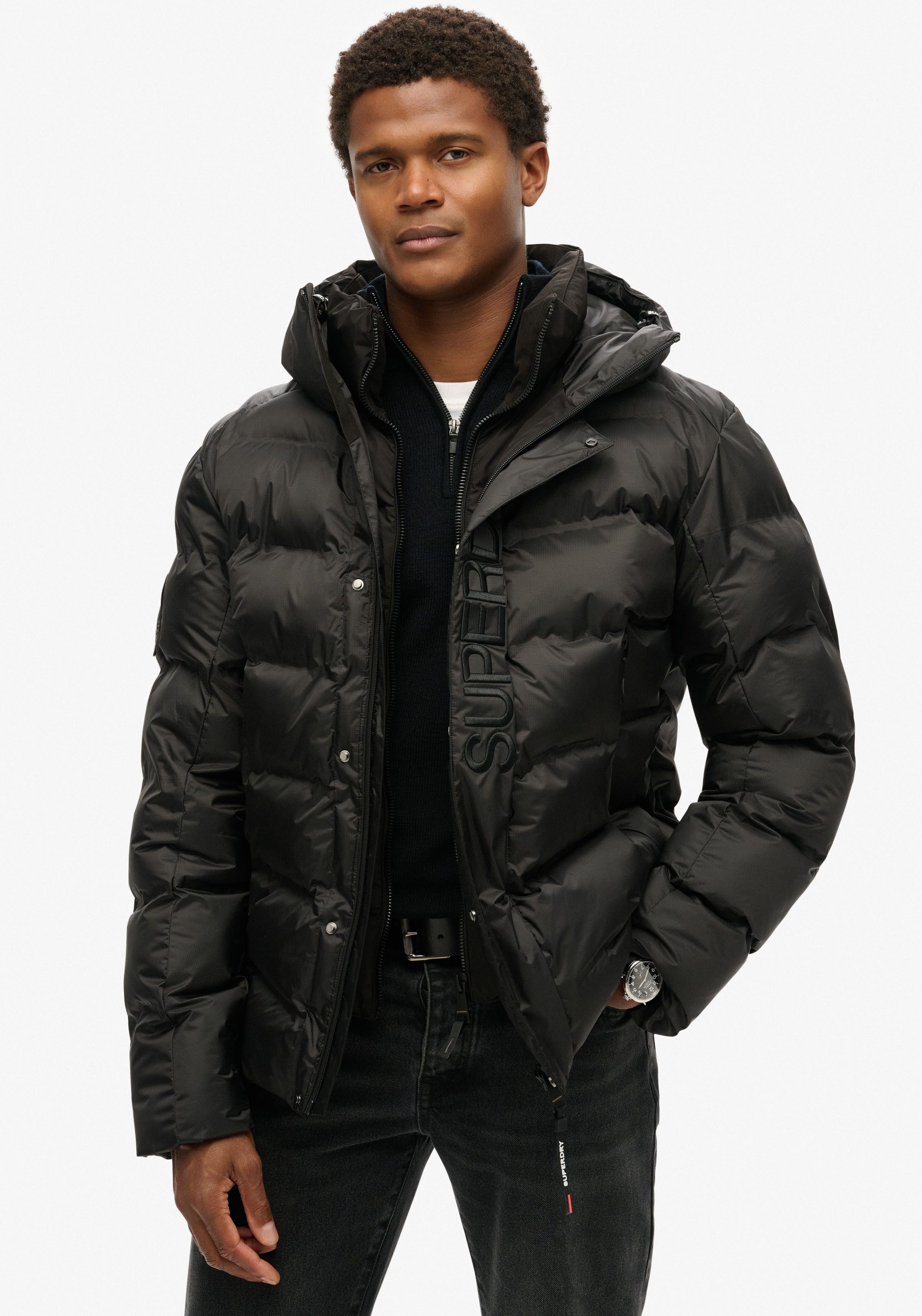 Superdry Gewatteerde jas Hooded City Graphic Puffer Jkt