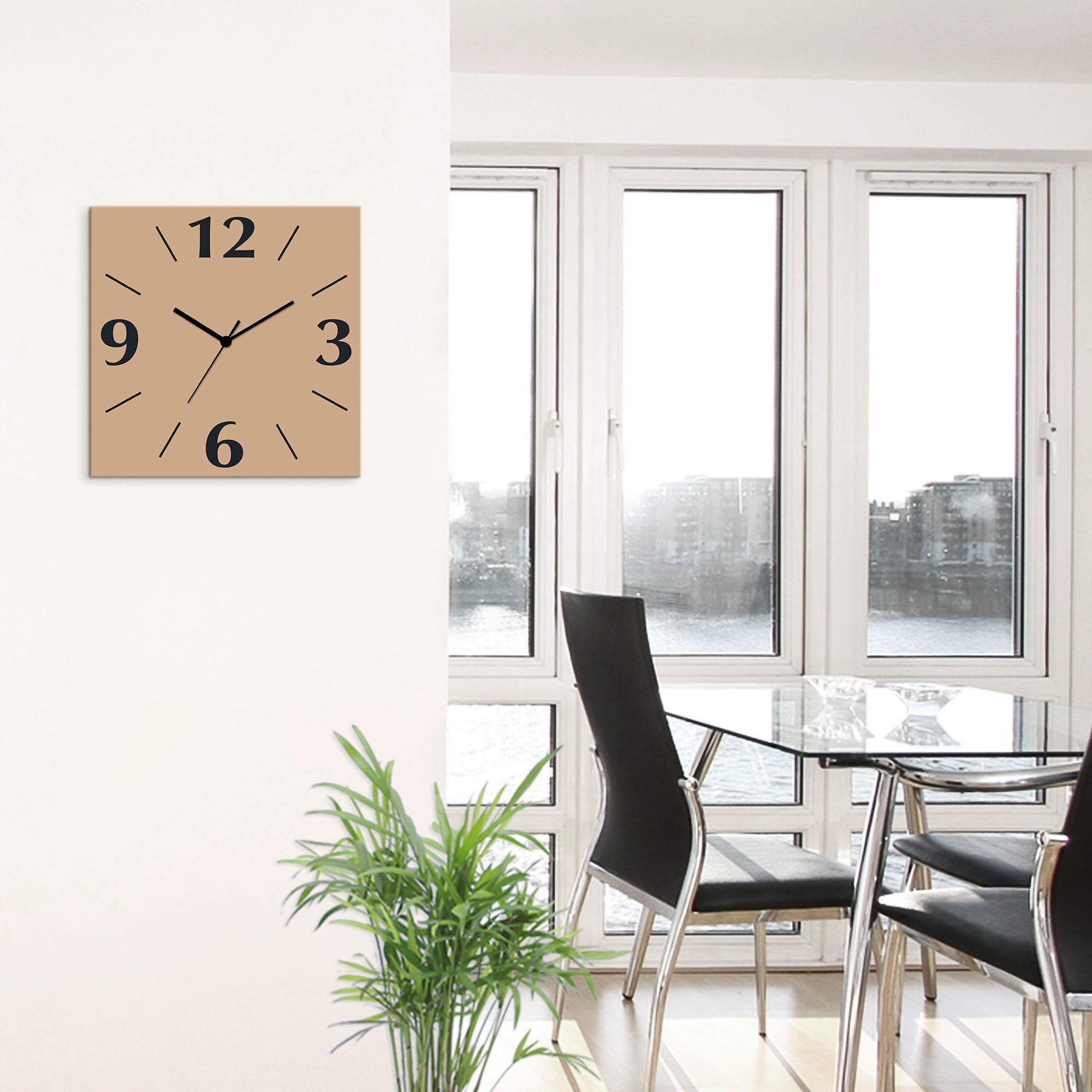 Artland Wandklok Uni trendkleuren optioneel verkrijgbaar met kwarts- of radiografisch uurwerk, geruisloos zonder tikkend geluid