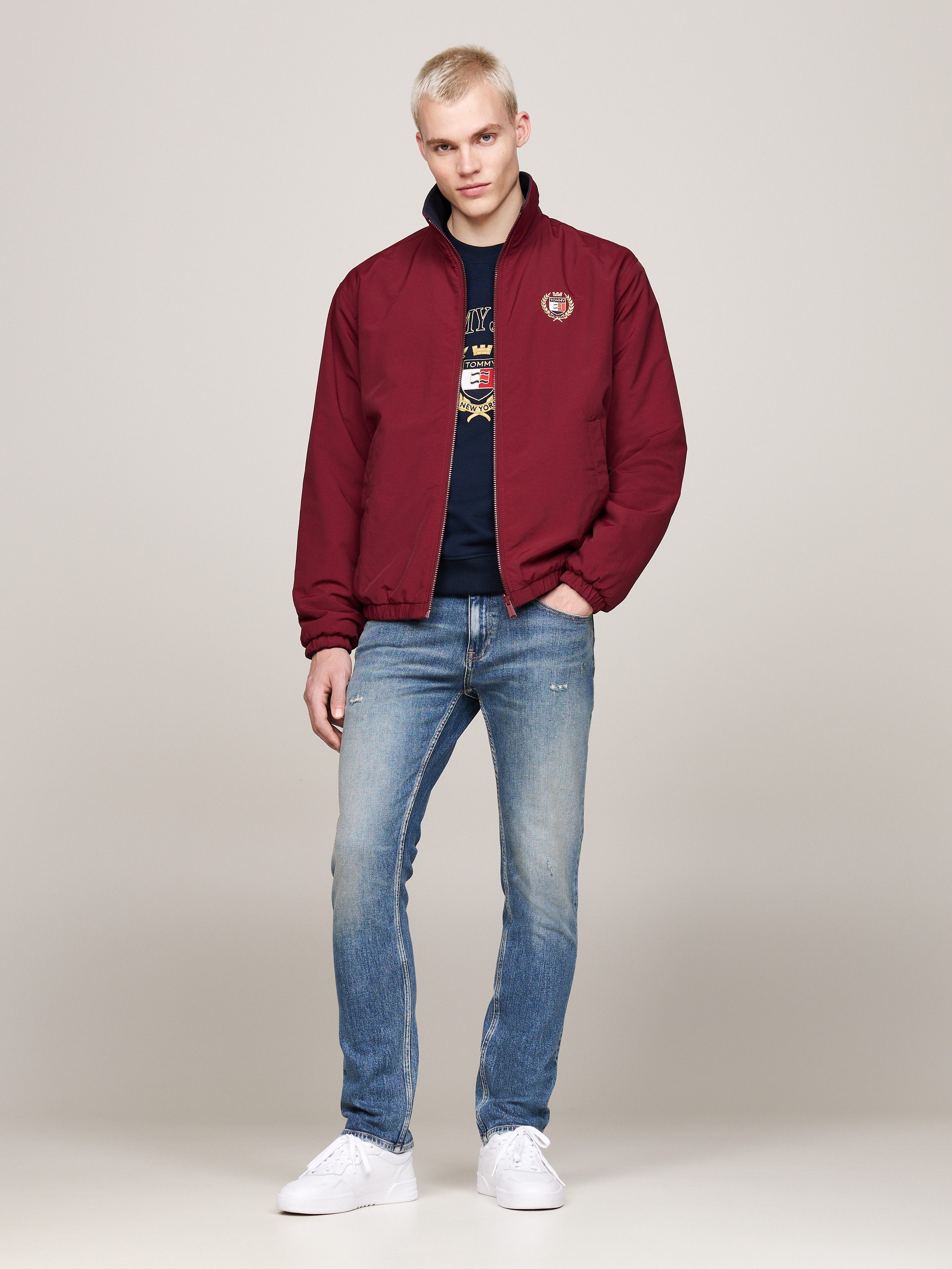 TOMMY JEANS Slim fit jeans Scanton Slim Denim Destroyed-effect, verschillende wassingen