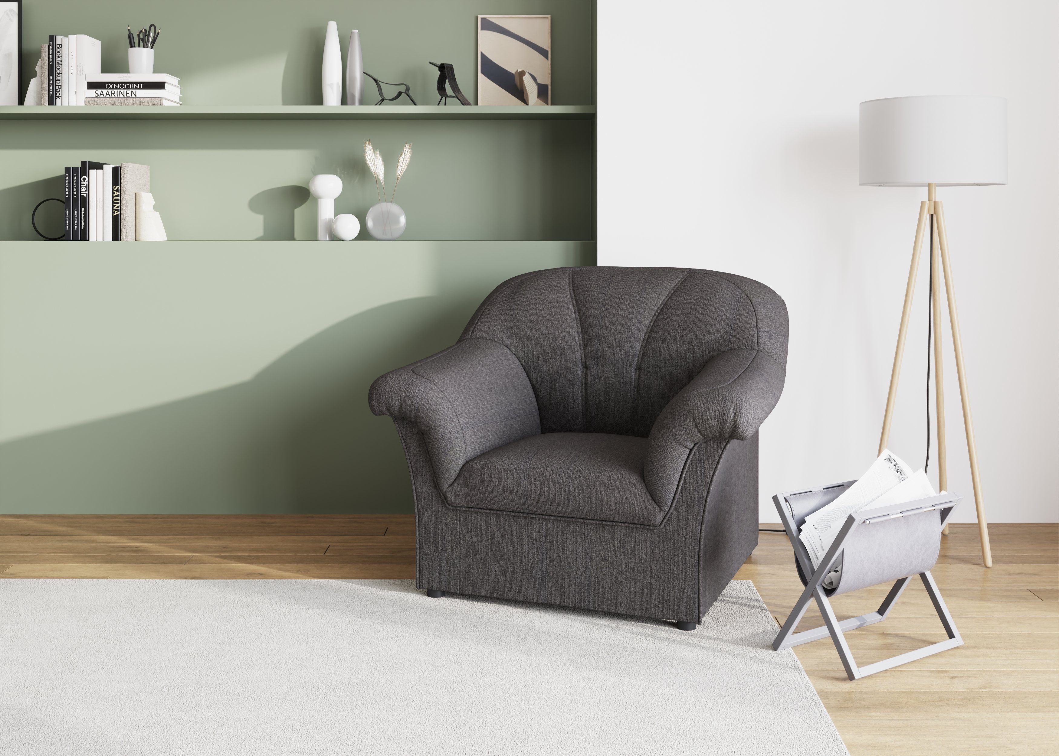 DOMO collection Fauteuil Pegnitz tijdloos, elegante armleuningen, comfortabel