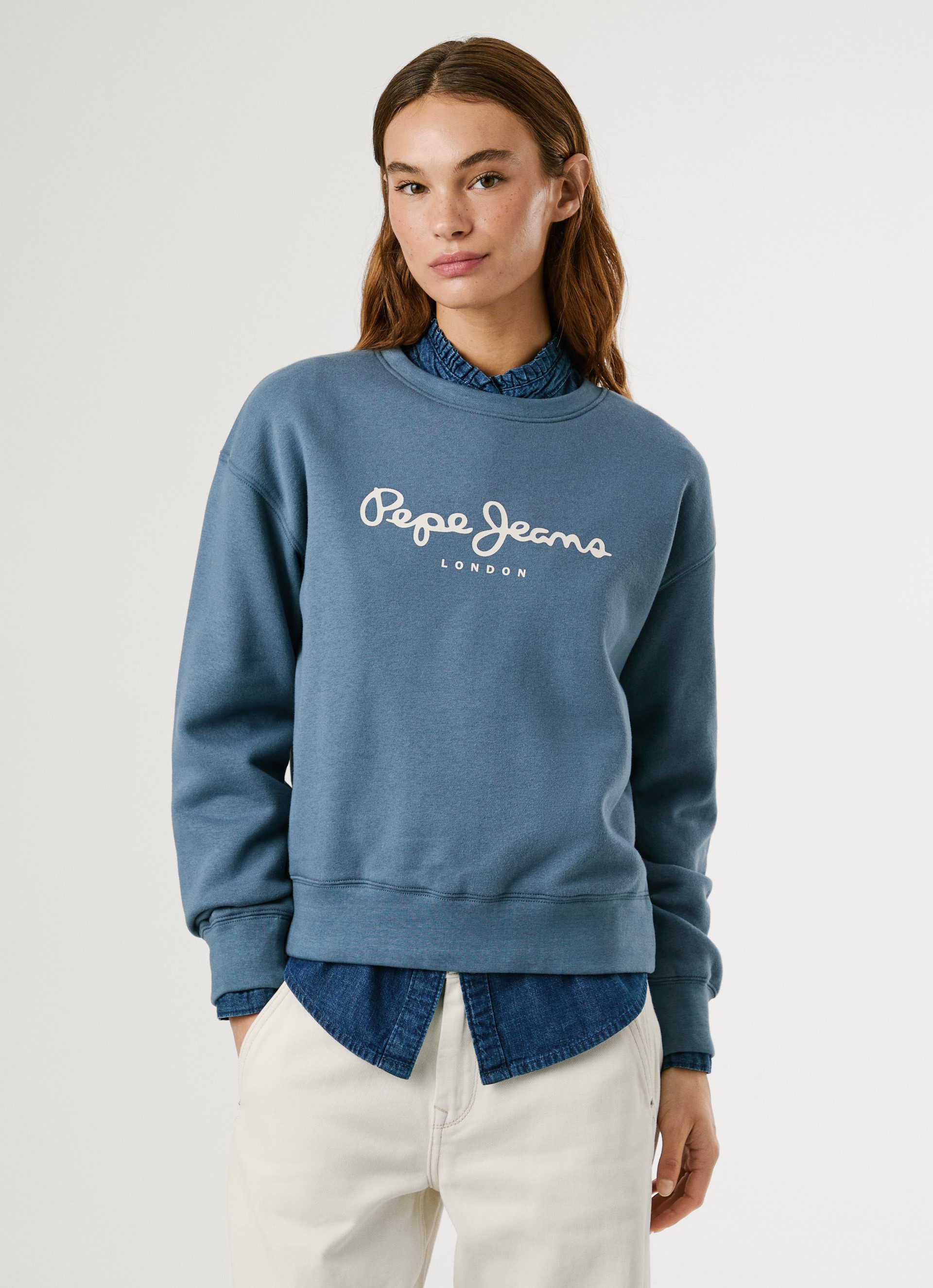Pepe Jeans Sweatshirt BADDY met een ronde hals