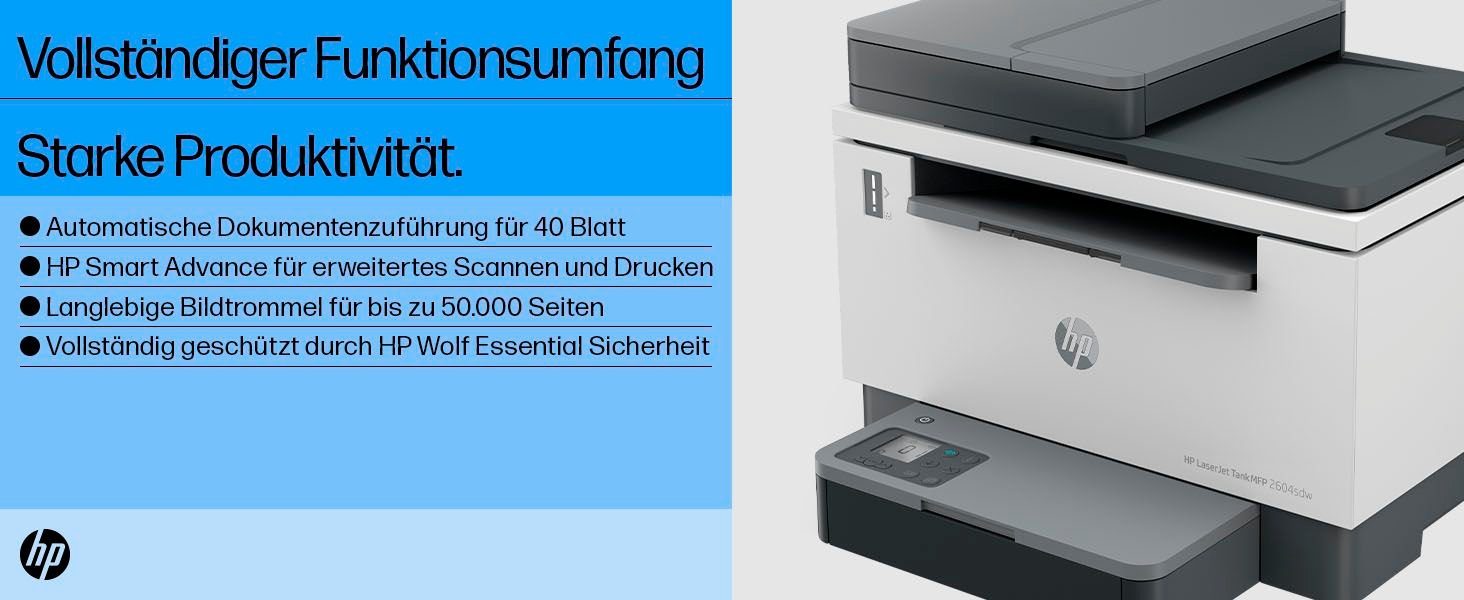 HP Laserprinter LaserJet Tank MFP 2604SDW Printer