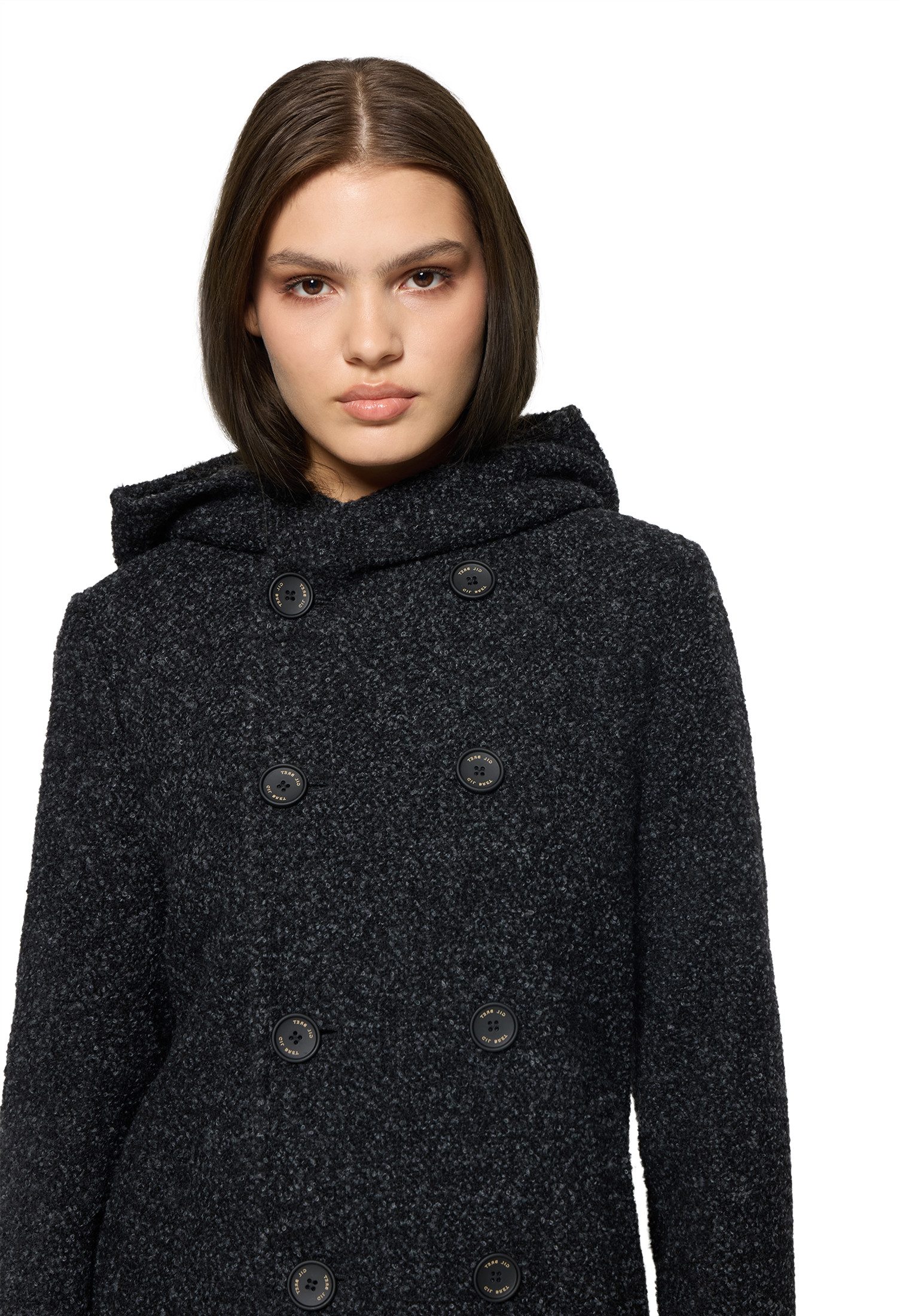 Gil Bret Wollen jas met een capuchon