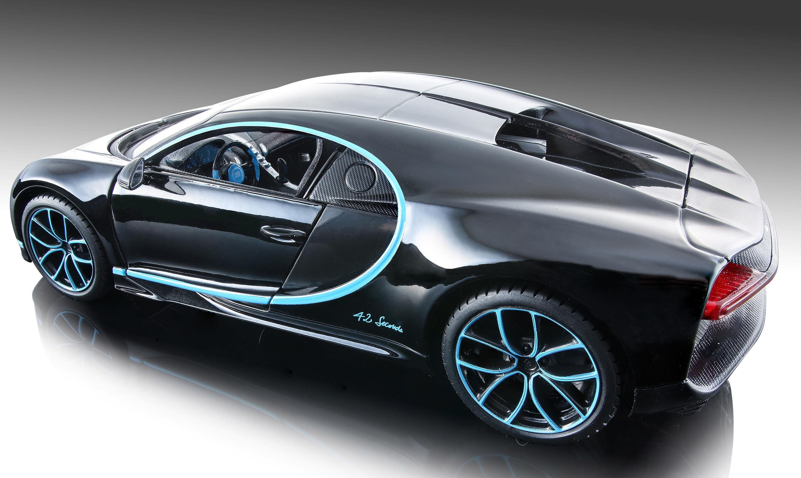 Maisto® Auto op schaal Bugatti Chiron, 1:24, zwart