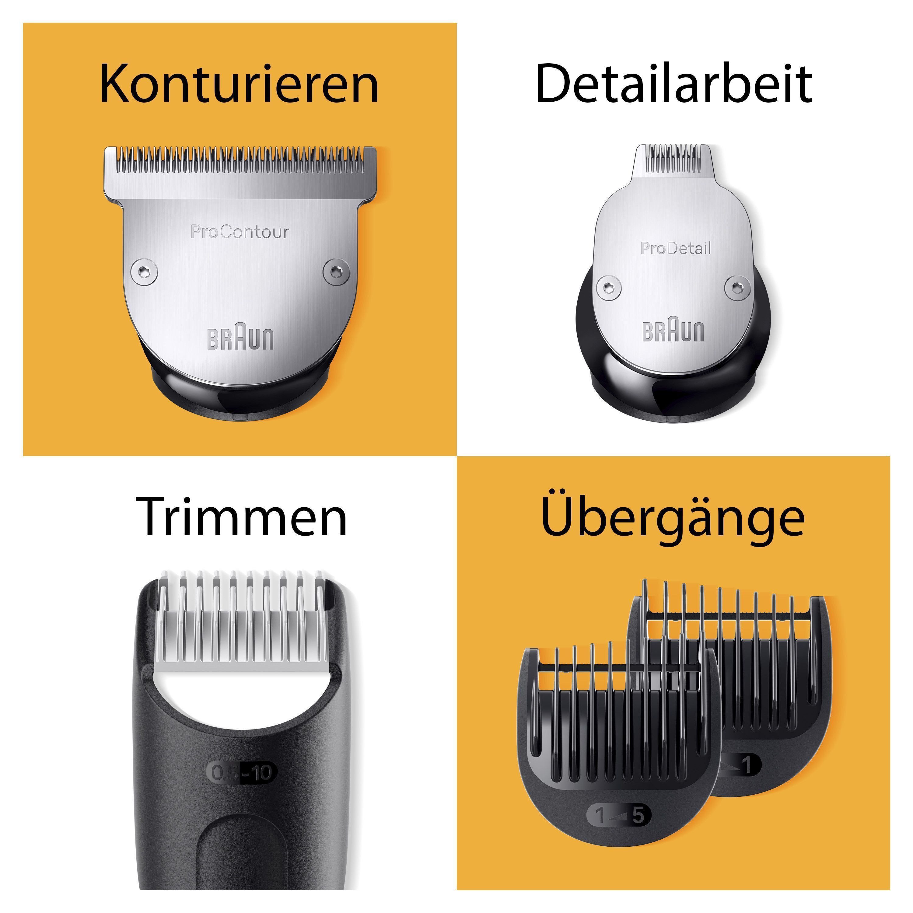 Braun Tondeuse Baardtrimmer BT9440 180 min. draadloze looptijd, waterdicht