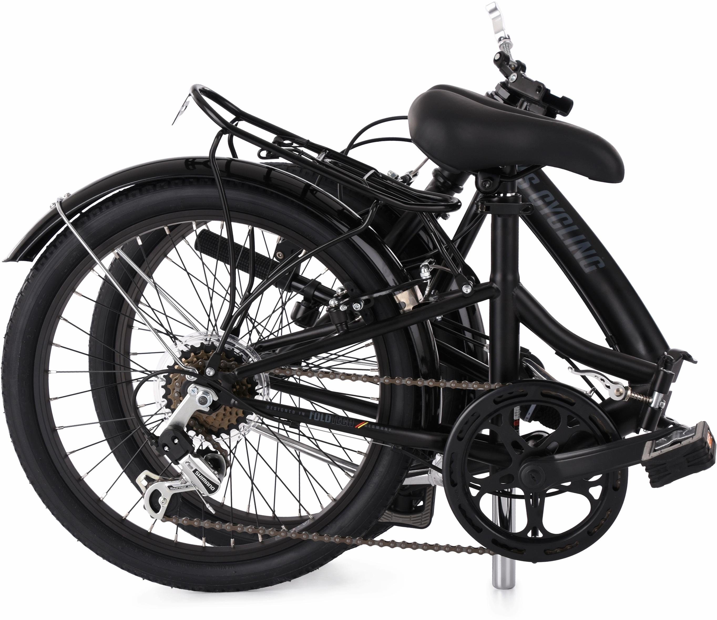 KS Cycling Vouwfiets Foldtech voor dames en heren, kettingversnelling