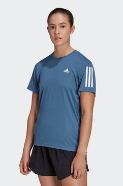 adidas performance runningshirt own the run blauw