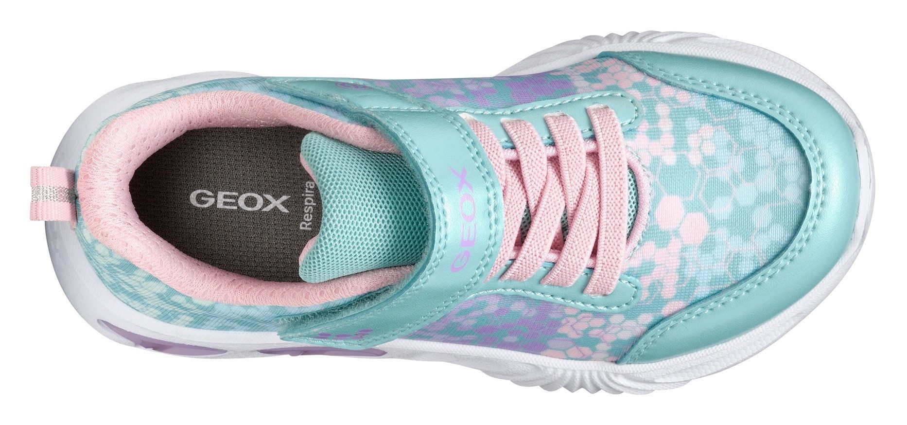 Geox Sneakers J ASSISTER GIRL knipperschoen , lage schoen, klittenbandschoen met textielvoering