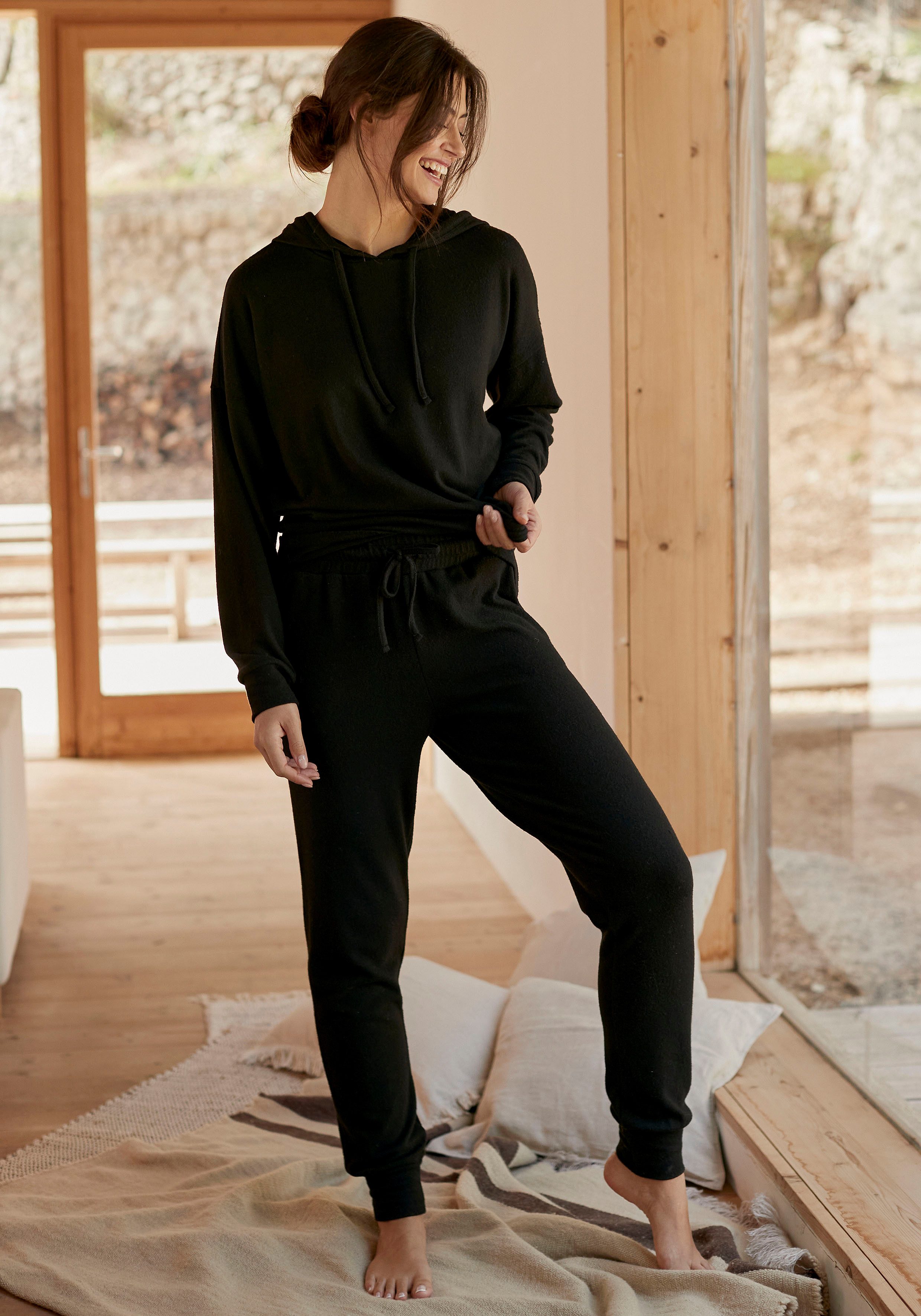 Lascana Loungebroek Relaxbroek met zijzakken