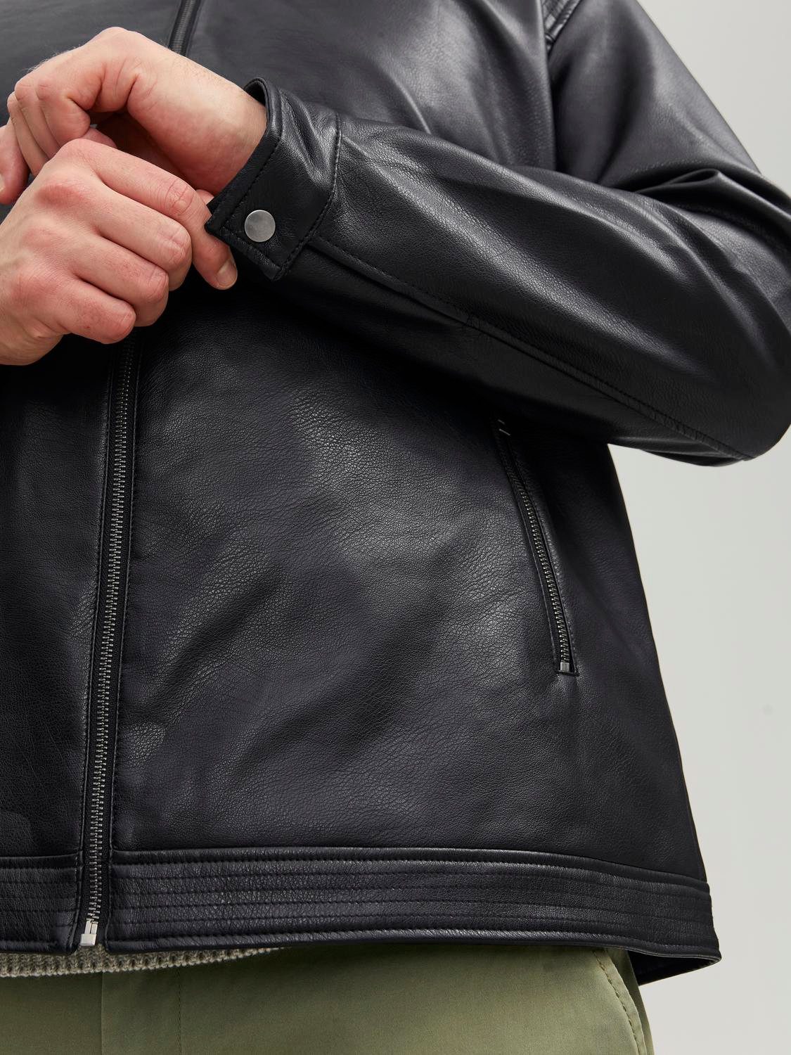 Jack & Jones PlusSize Bikerjack JJEROCKY CLEAN JACKET NOOS PLS