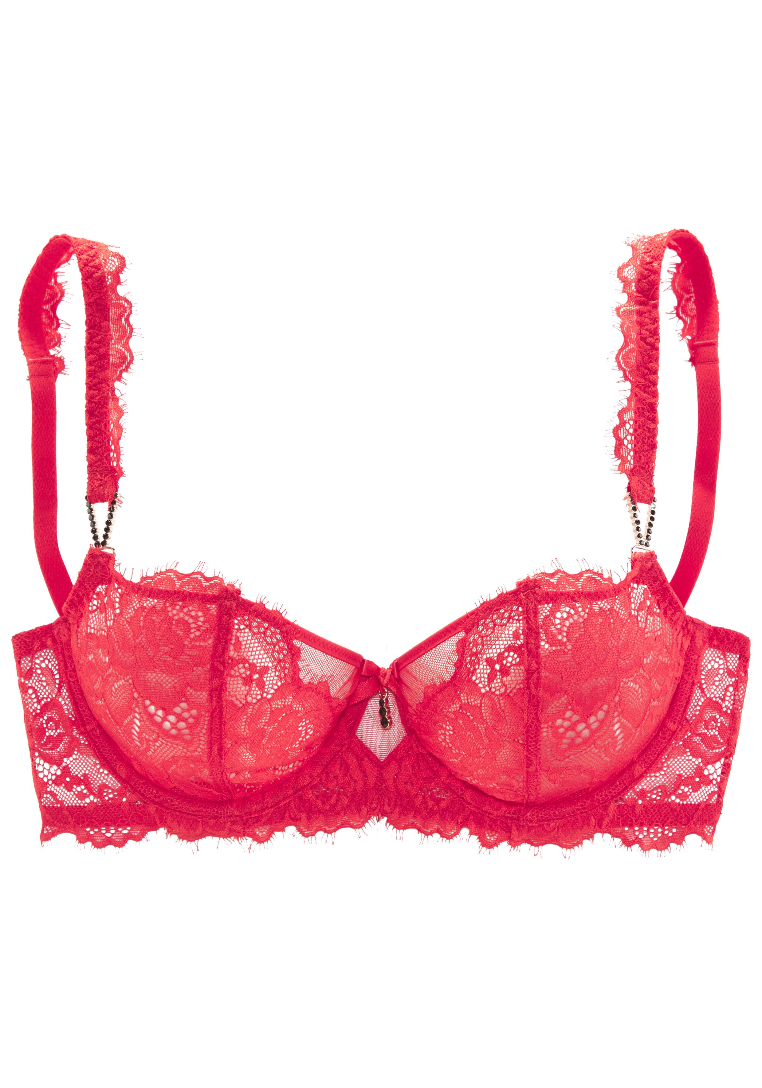 Lascana Balconette-bh met edele sieraccessoires en mooi banddetail, sexy lingerie