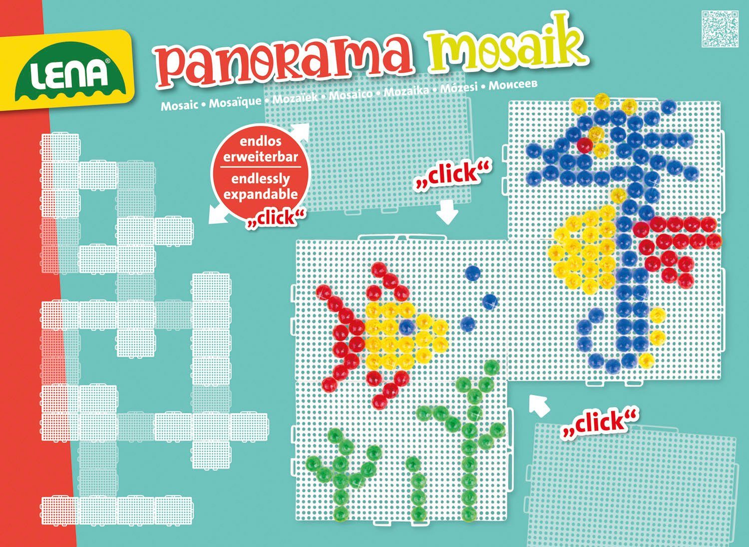 Lena® Knutselset Mosaik Set Panorama XL transparent