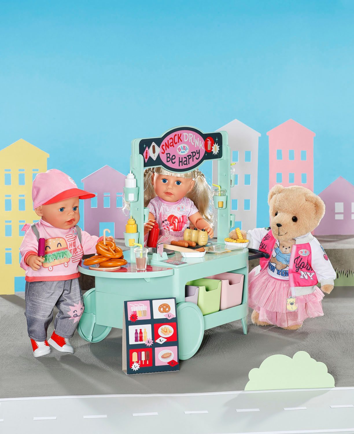 Baby Born Poppentafel Snackwinkel met geluidseffect