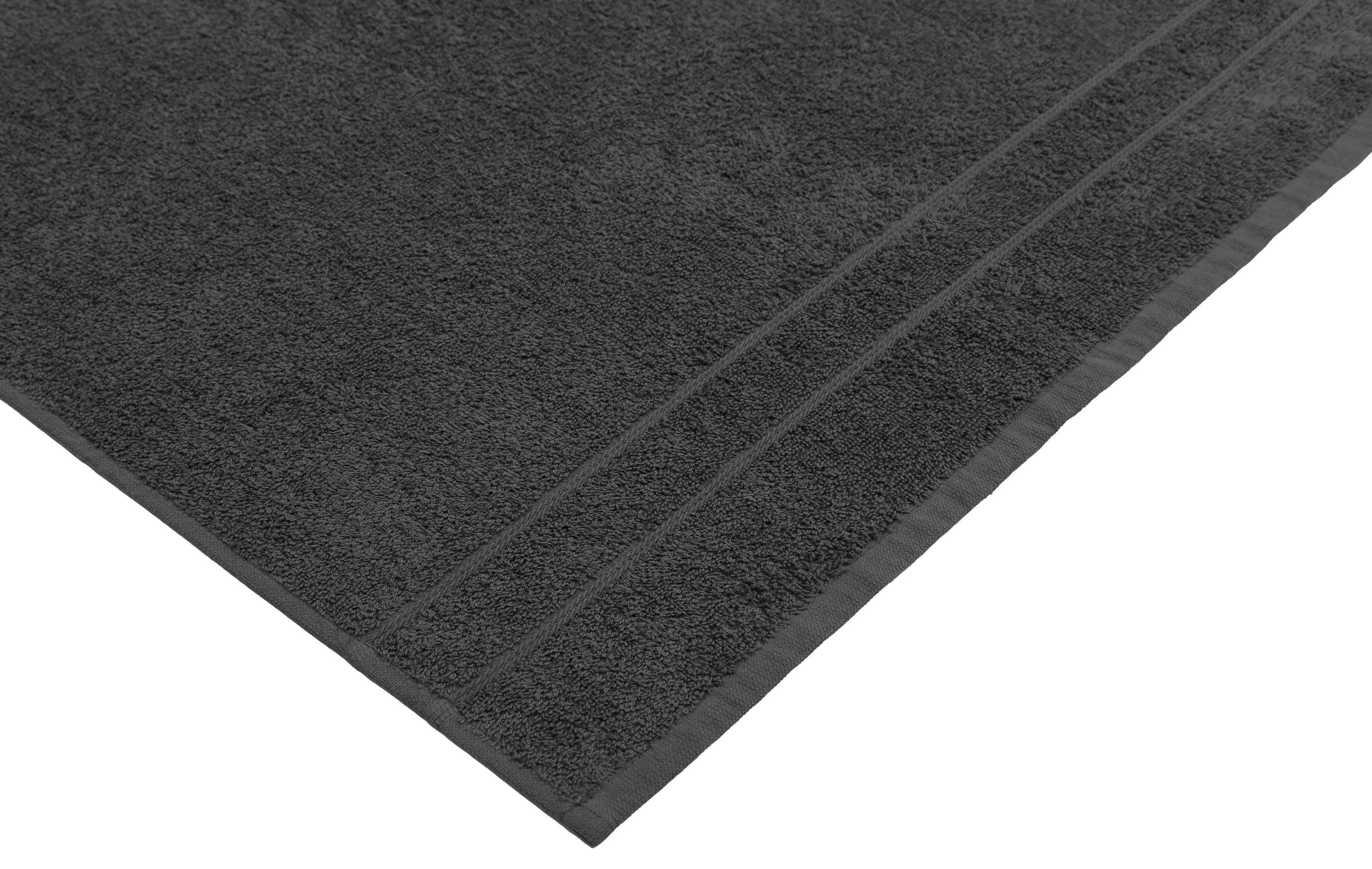 my home Handdoekenset Inga, 8-delig handdoekset 50x100cm Handdoeken met fijne bies, 100% katoen, effen, zacht (set, 8 stuks)