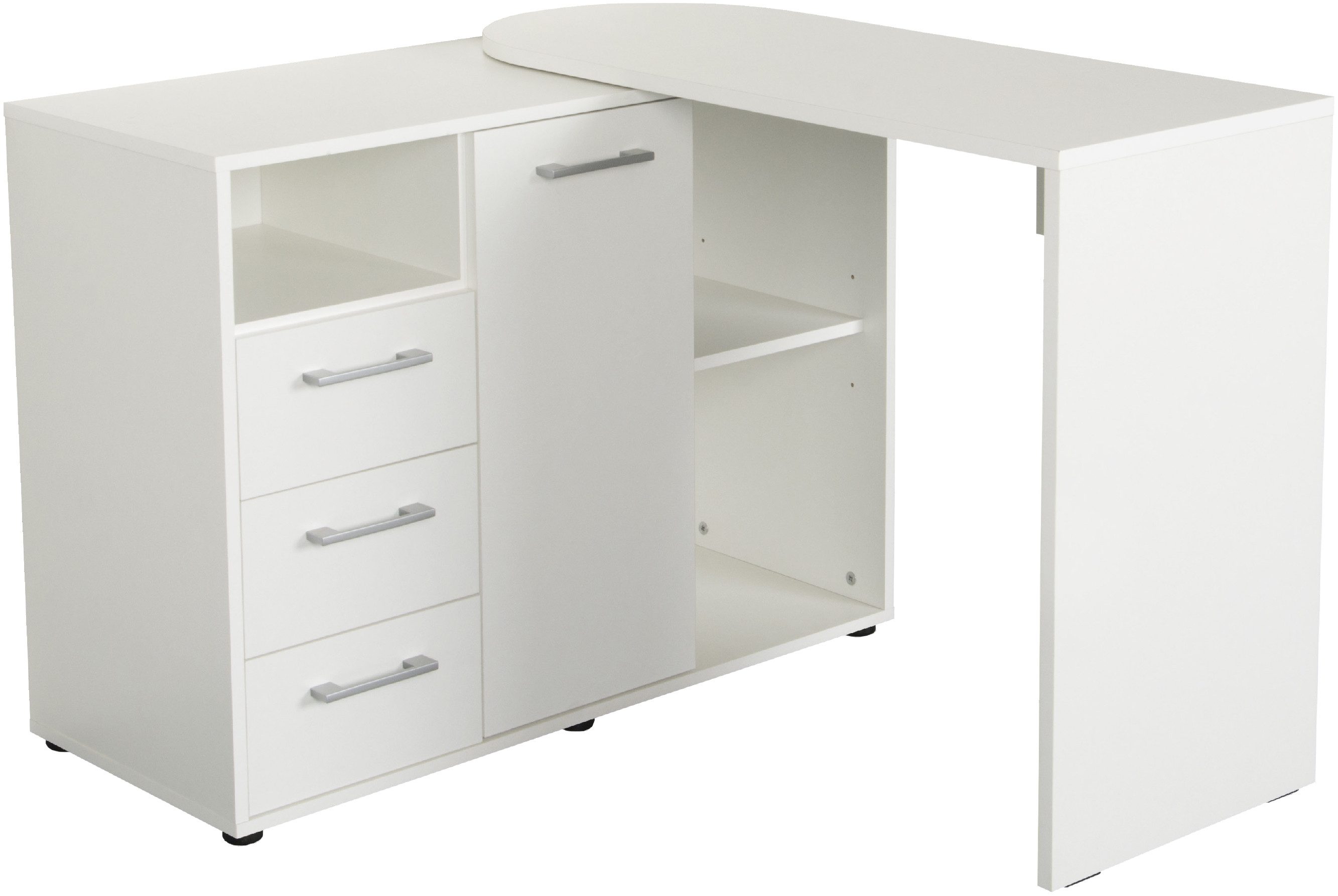 VOGL Möbelfabrik Bureau draaibaar tafelblad, ruimtebesparend, made in germany bureaus