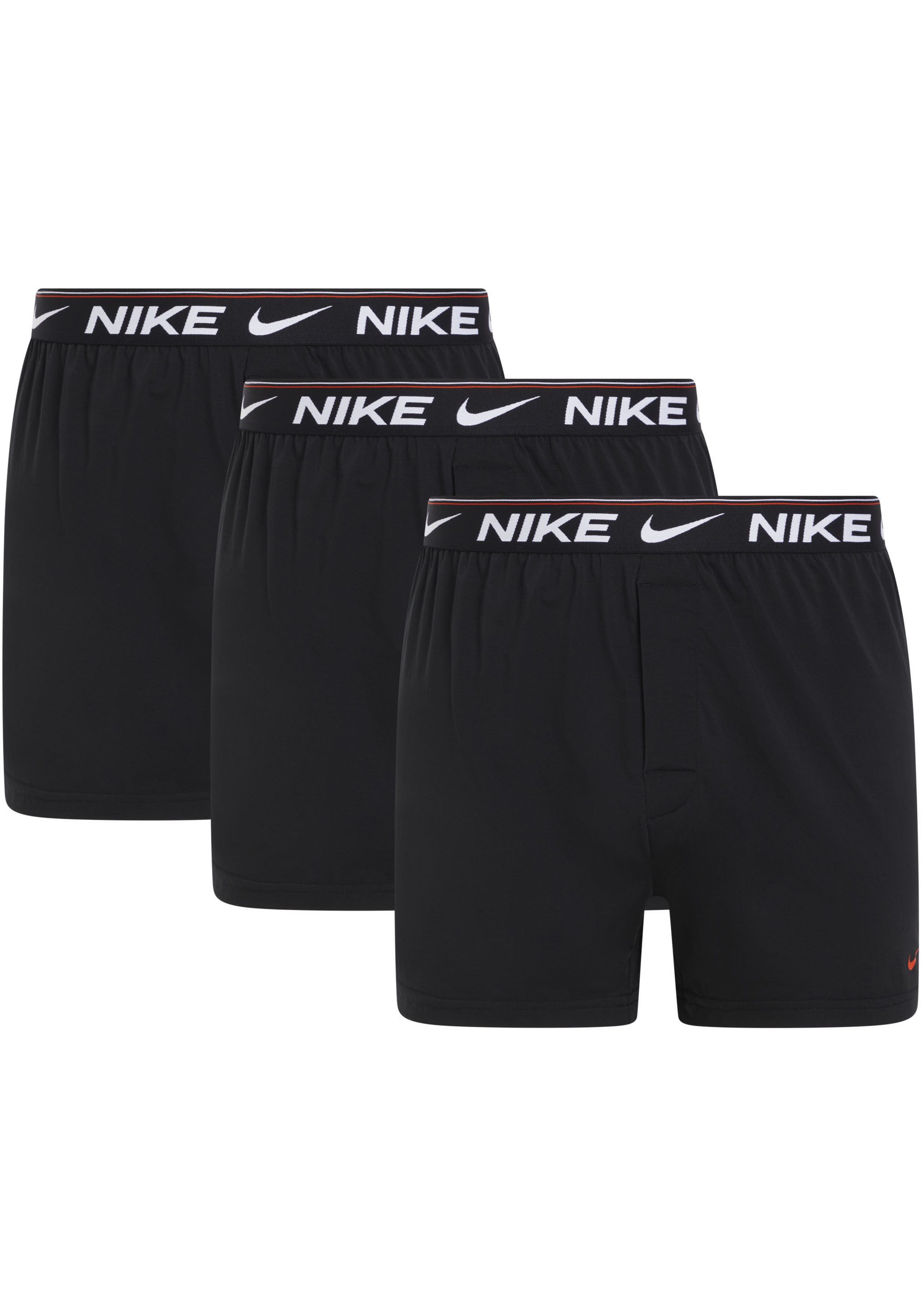 NIKE Underwear Boxershort BOXER 3PK met logo op de tailleband (3 stuks) heren boxershorts maat XL (52) zwart