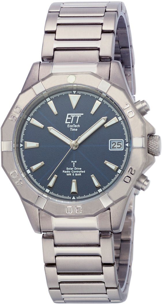 ETT Radiografisch horloge Alaska, EGT-11356-20M Polshorloge, herenhorloge, datum, solar