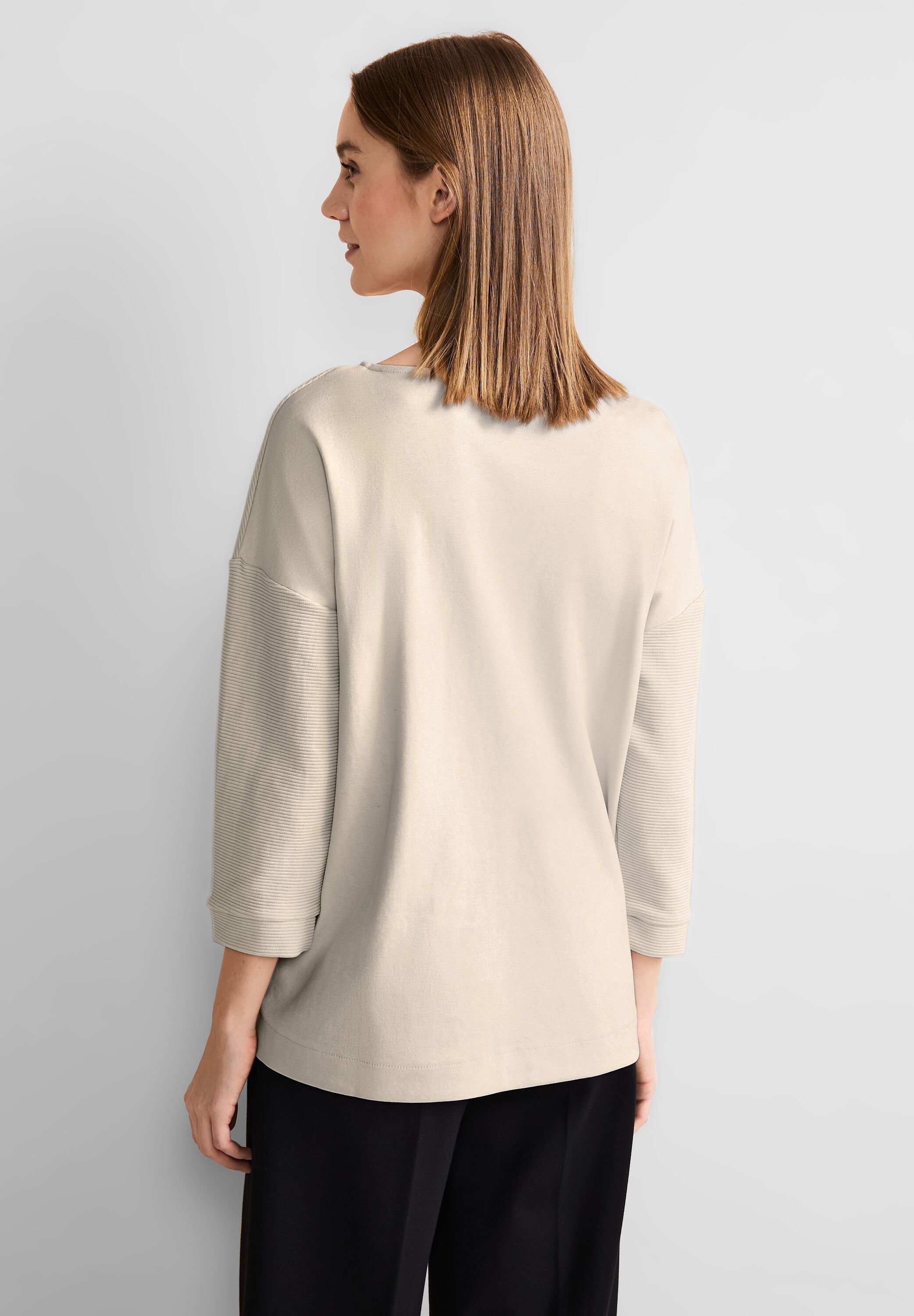 STREET ONE Shirt met 3/4-mouwen met structuurpatroon