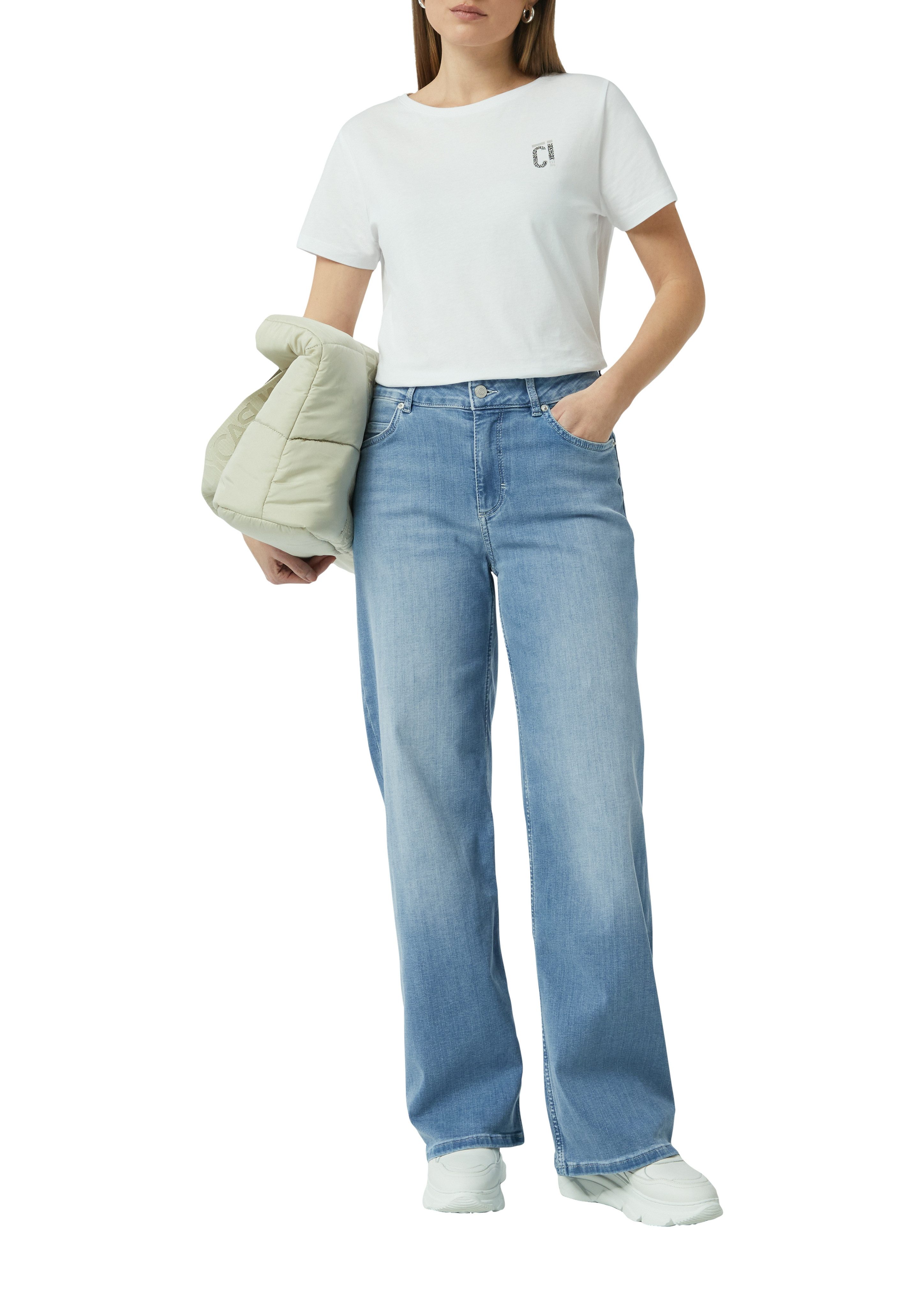comma casual identity Wijde jeans