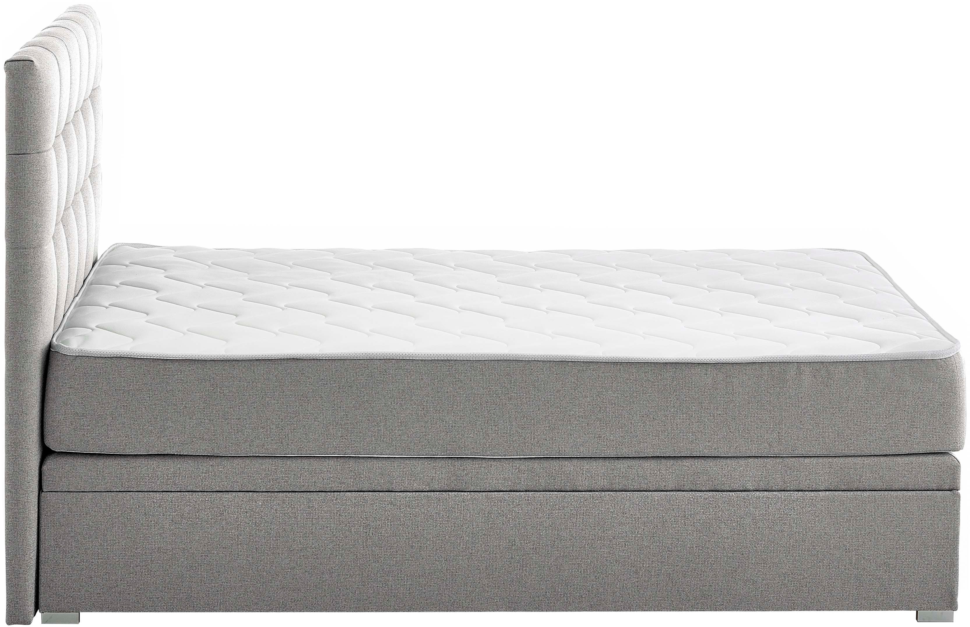 ATLANTIC home collection Boxspring Riona, uitbreidbaar naar een dubbel- en familiebad keuze uit 120x200cm pocketveringmatras of zonder matras