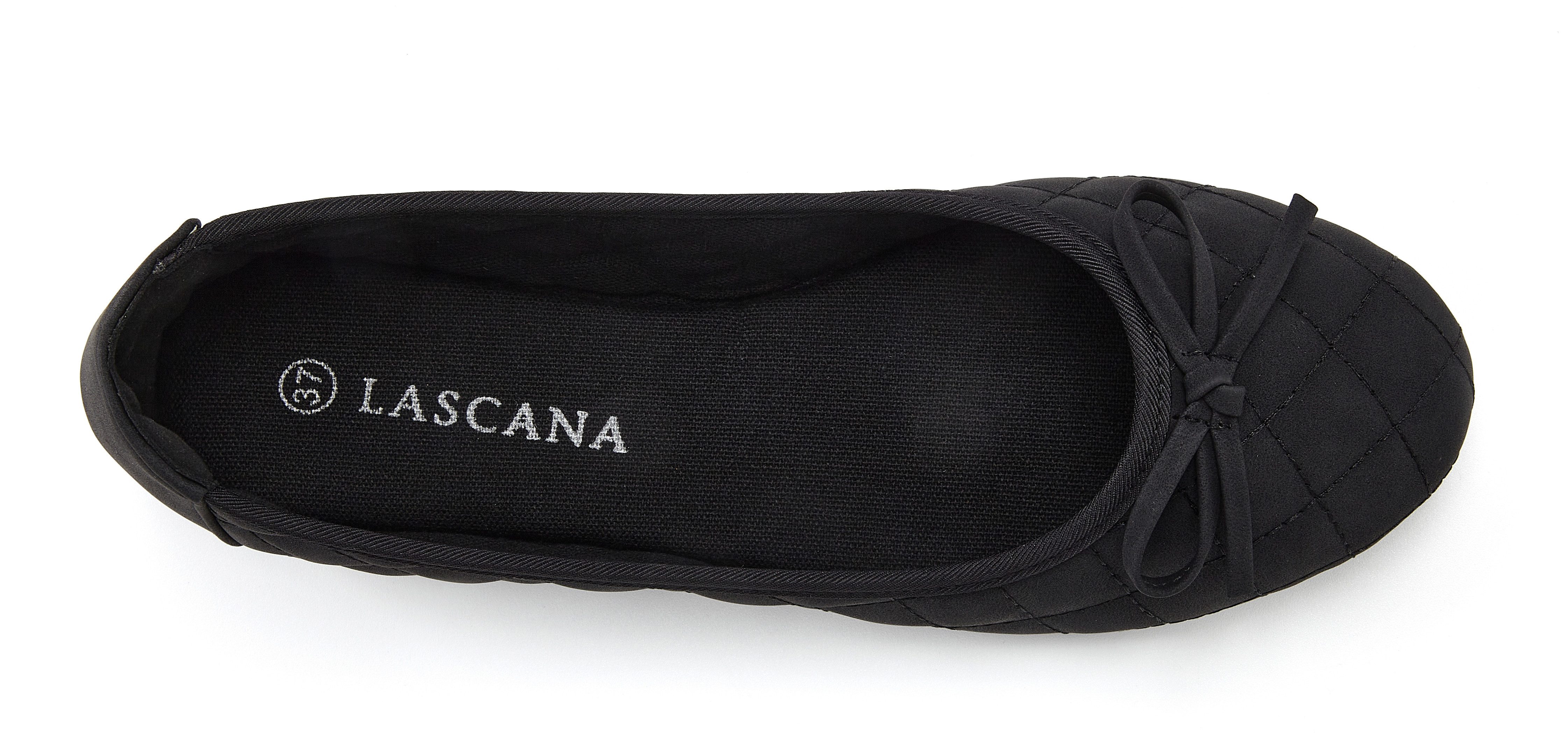 Lascana Ballerina's Slipper, instapschoen met strikapplicatie vegan