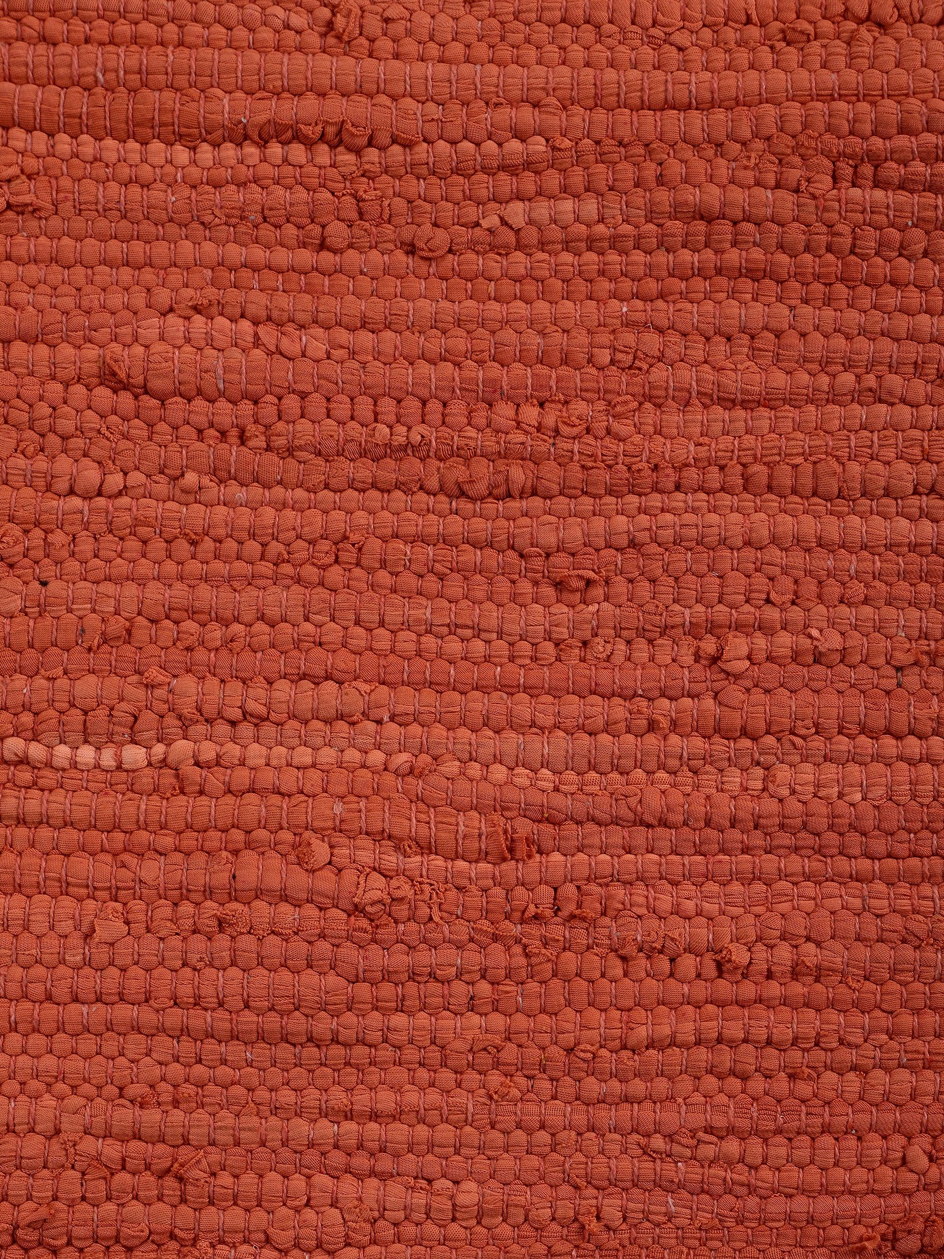 carpetfine Vloerkleed Kelim Chindi uni Tweezijdig te gebruiken kleed, puur katoen, met de hand geweven, unikleuren, met franje