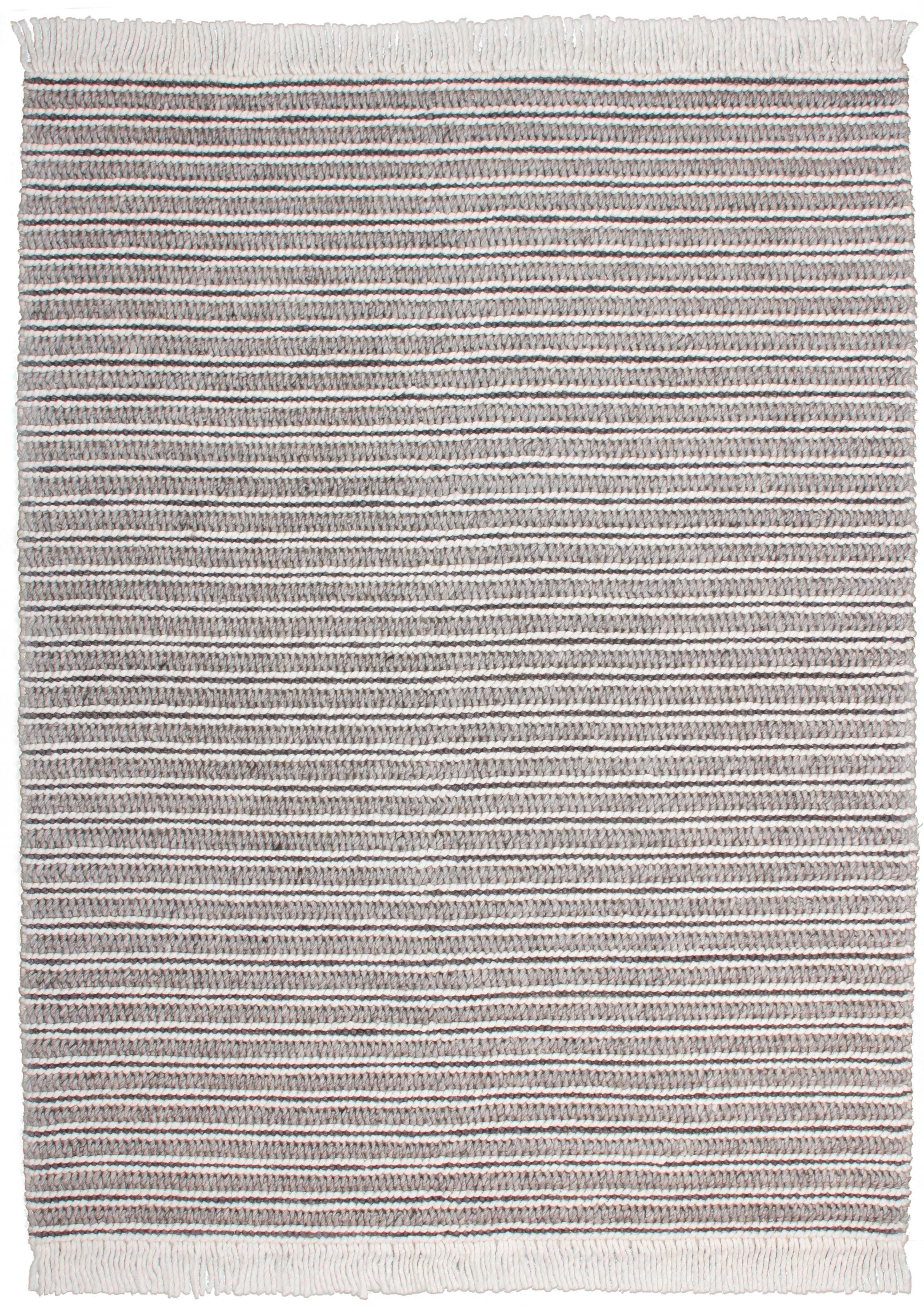 calo-deluxe Vloerkleed Bature 200 Wol met viscose en franje, woonkamer