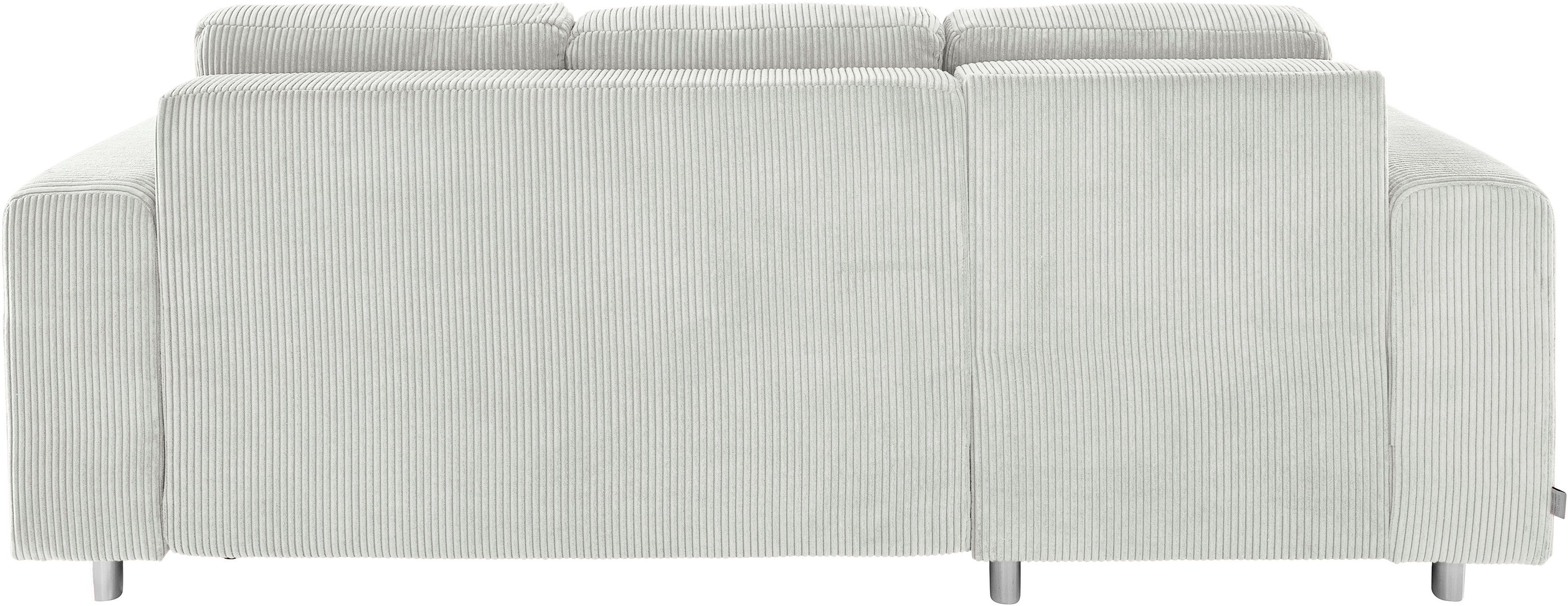 Guido Maria Kretschmer Home&Living Hoekbank Györ L-vorm, optioneel met bedfunctie en bedlade inclusief 2 sierkussens