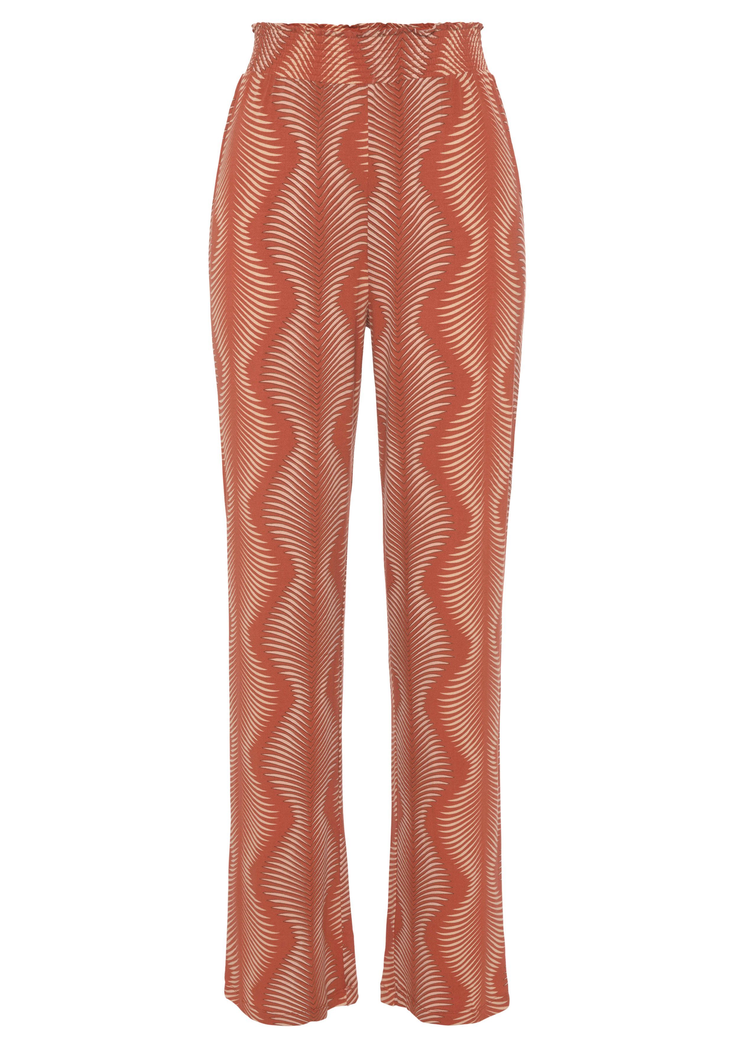 Lascana Pyjamabroek met grafische print all-over